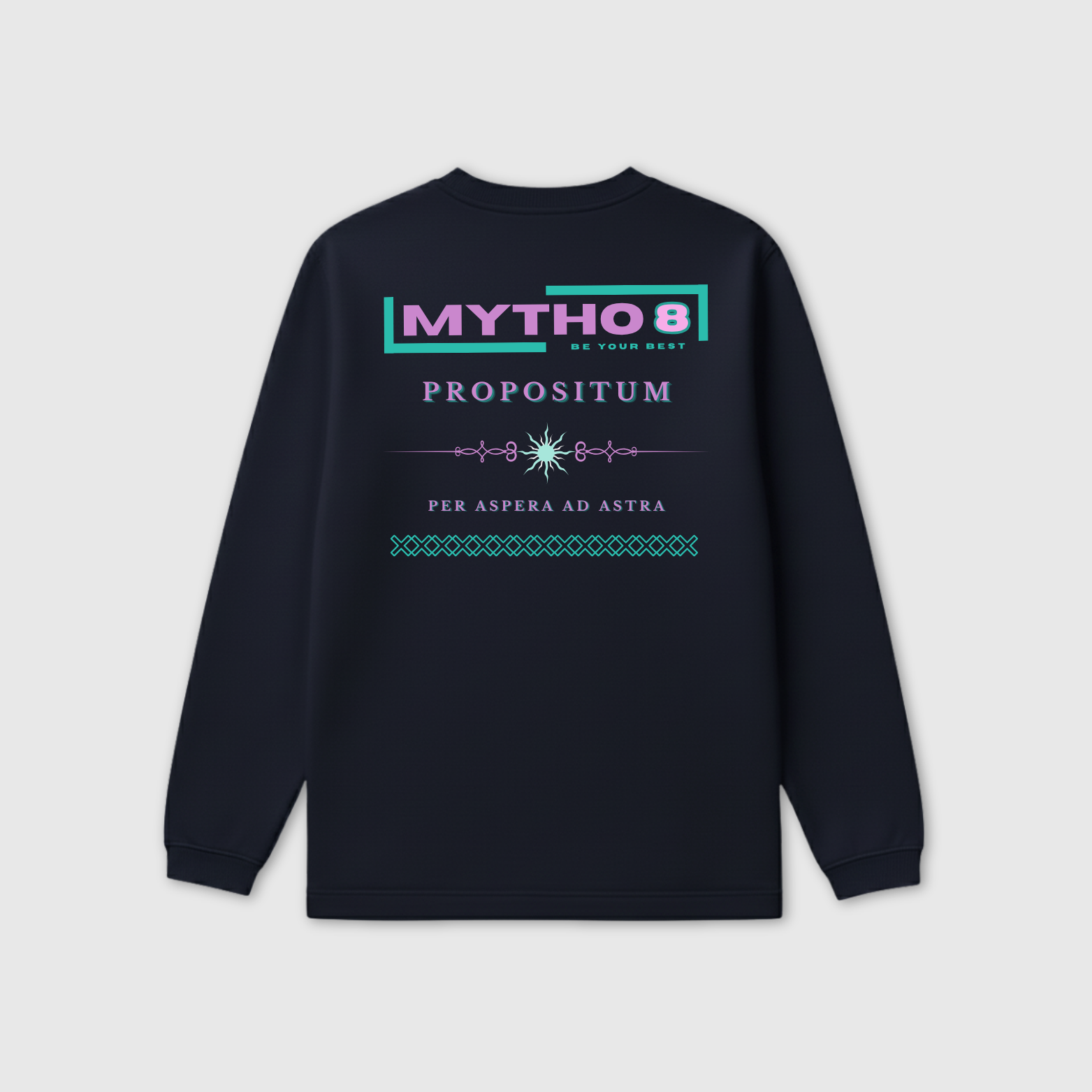 PROPOSITUM OVERSIZE LONG-SLEEVE MARITIME/PINK