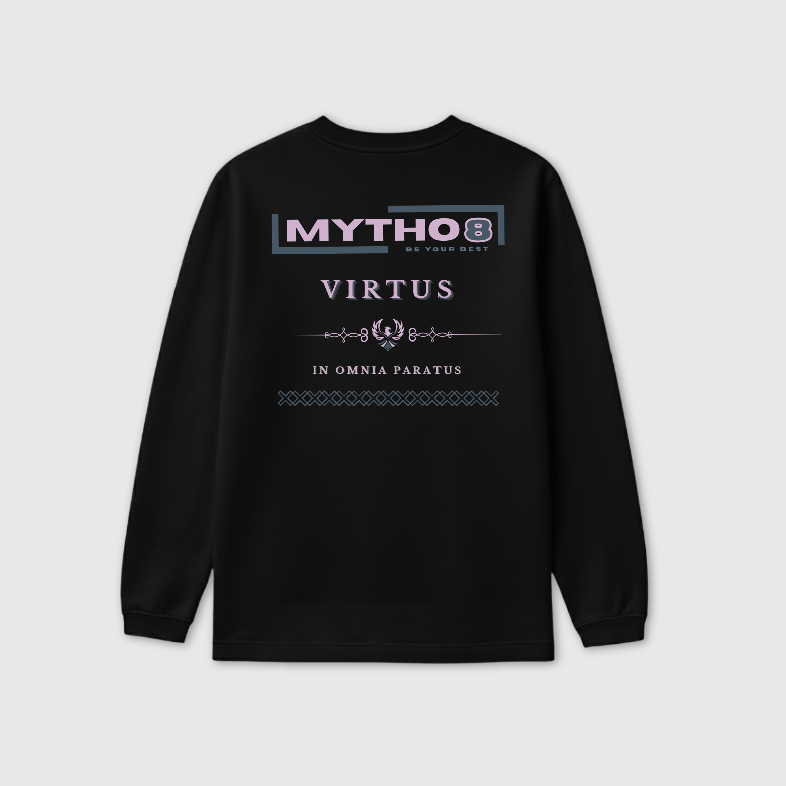 VIRTUS OVERSIZE LONG-SLEEVE BLACK/PURPLE