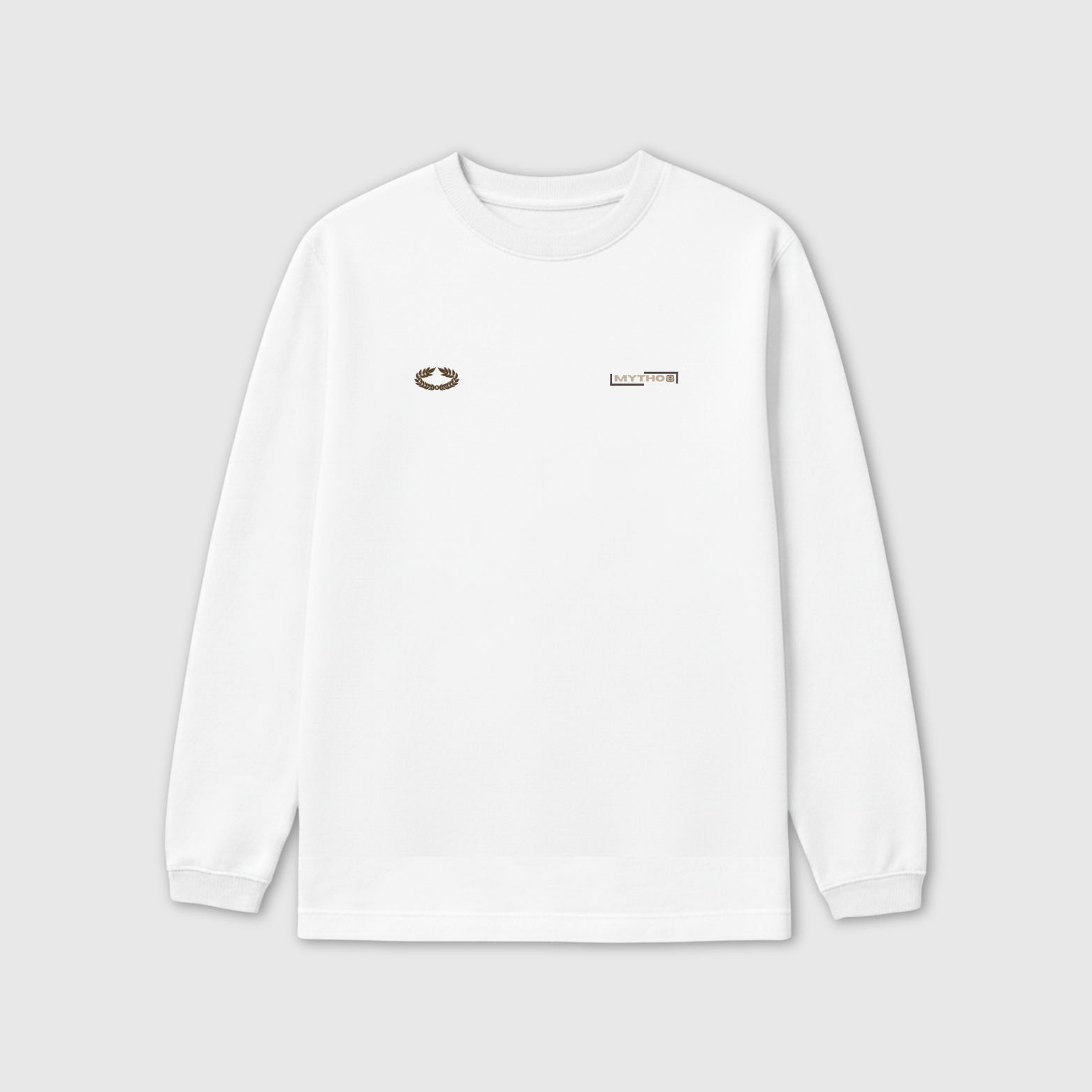 ARETÉ OVERSIZE LONG-SLEEVE WHITE/BROWN