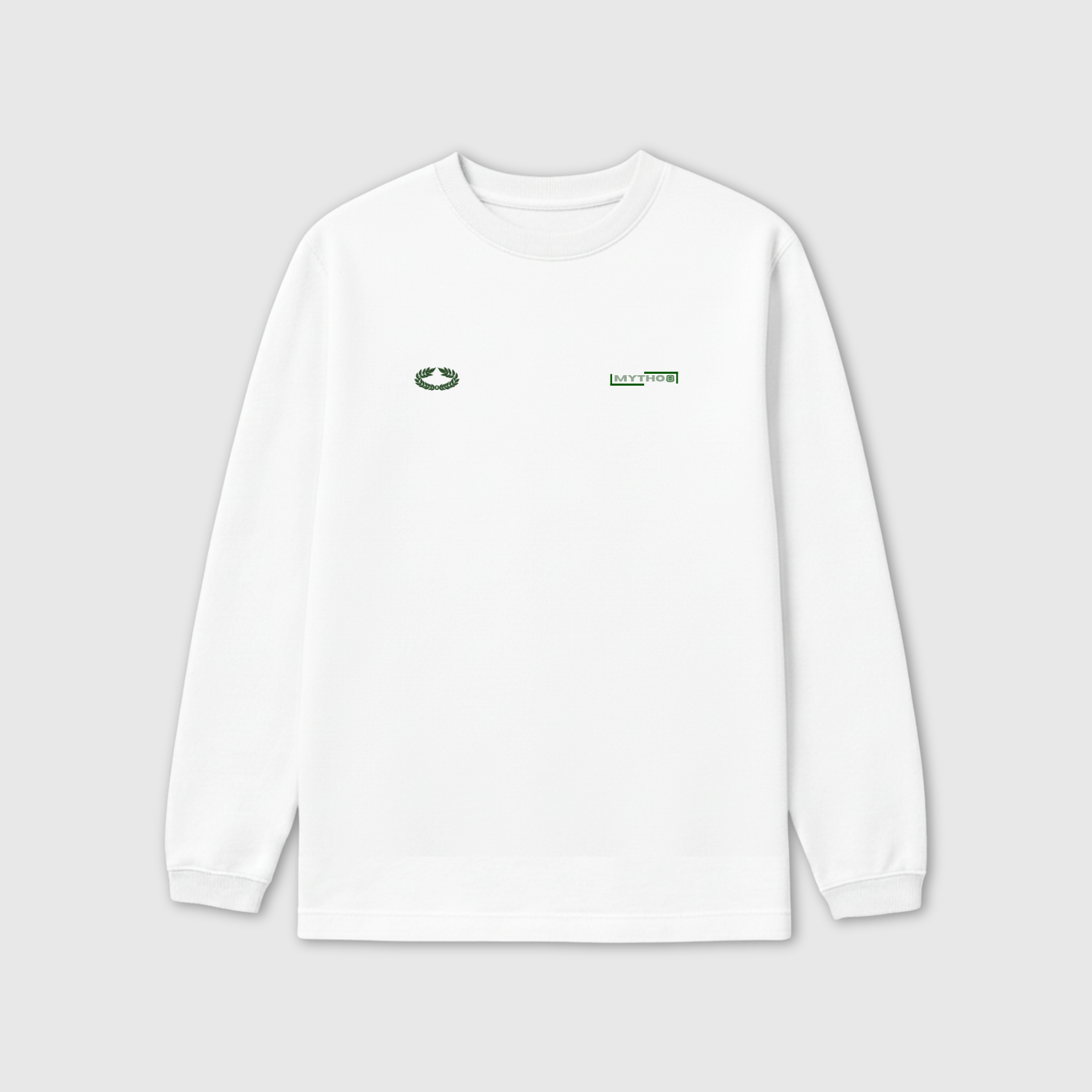 ARETÉ OVERSIZE LONG-SLEEVE WHITE/GREEN