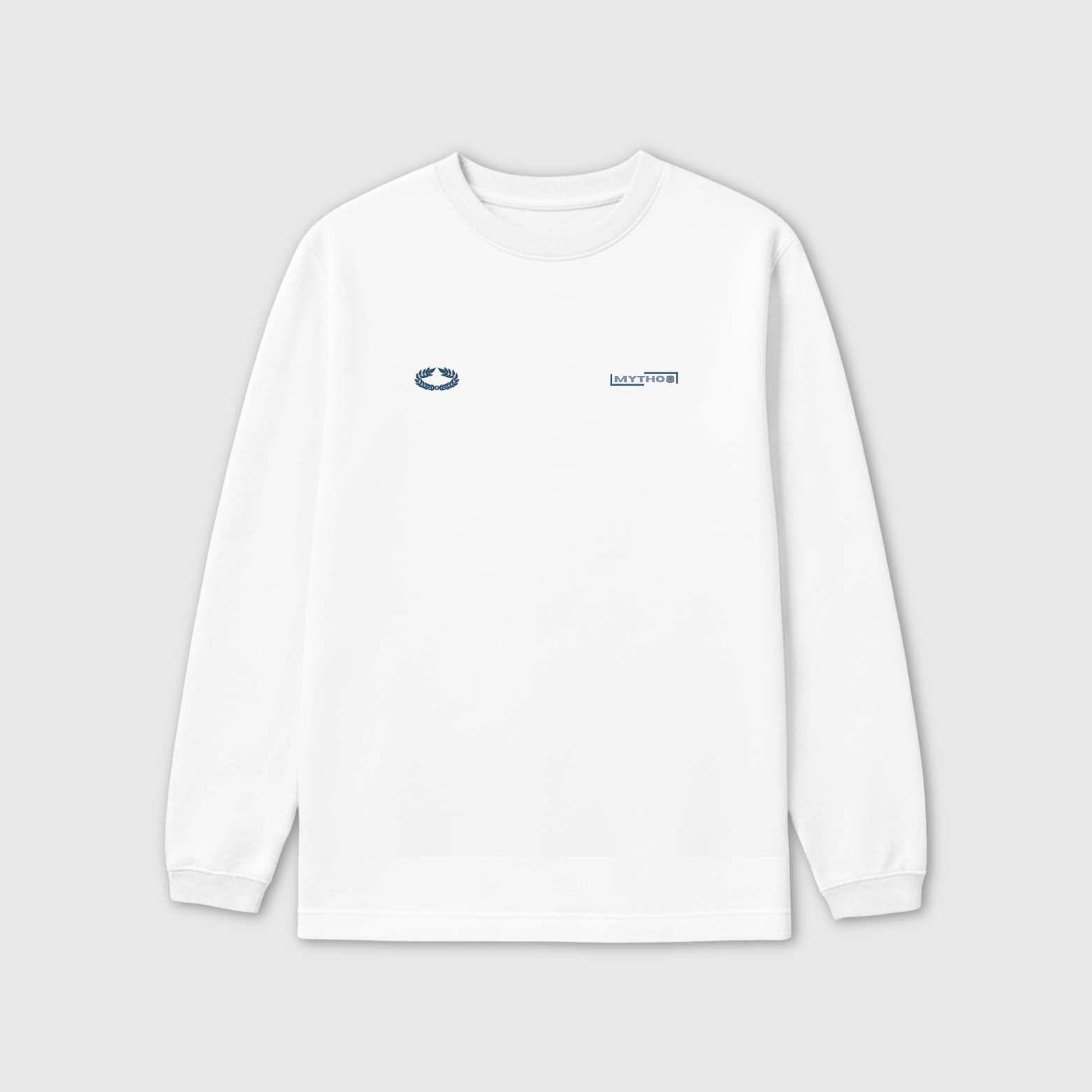 ARETÉ OVERSIZE LONG-SLEEVE WHITE/BLUE