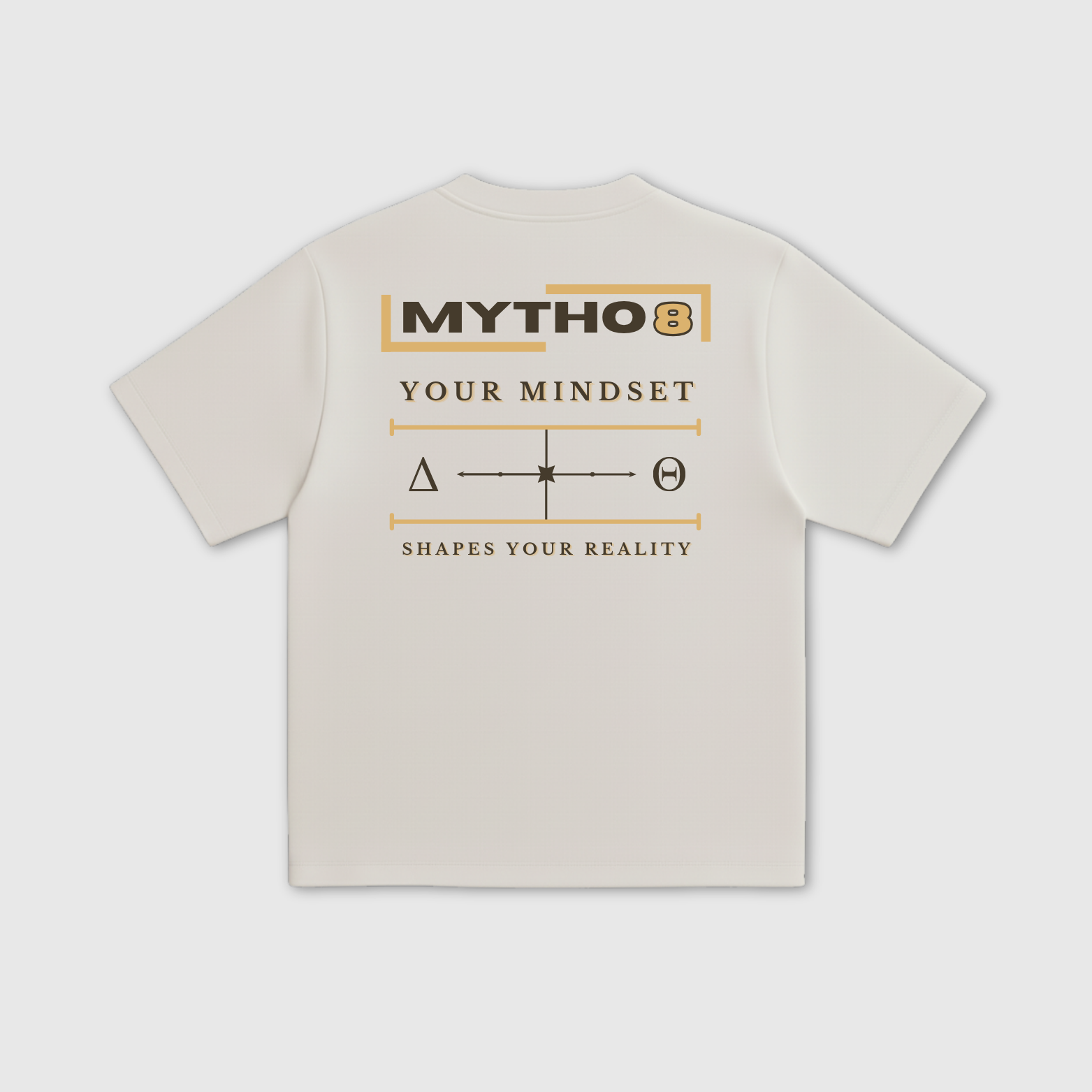 MINDSET CROPPED TEE GREY/GOLD