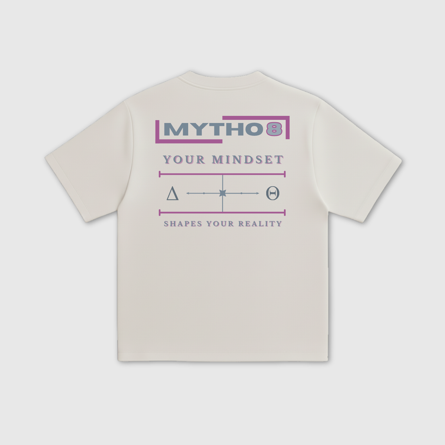 MINDSET CROPPED TEE GREY/PURPLE