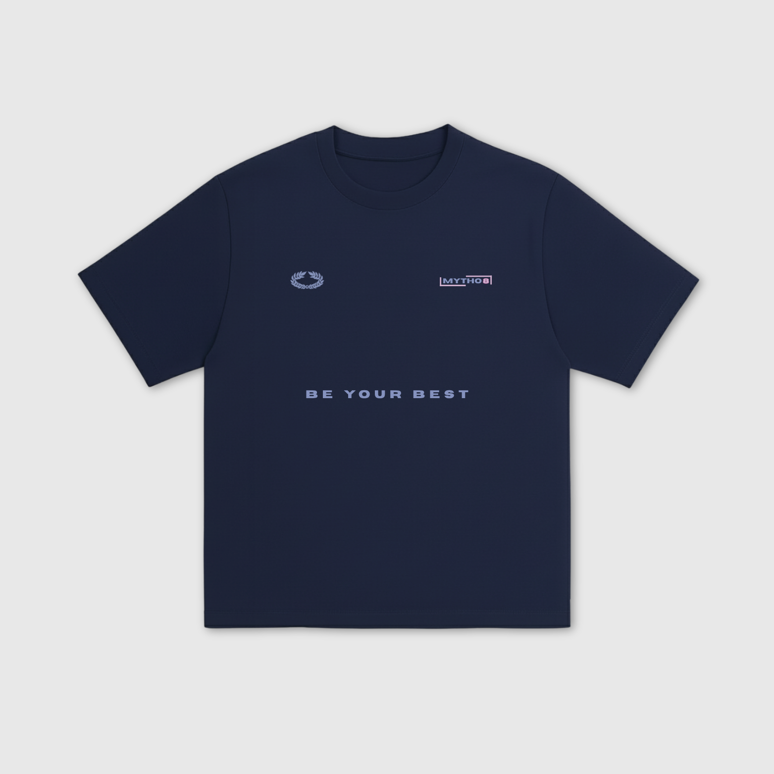 FAKE IT CROPPED TEE M.BLUE/PURPLE