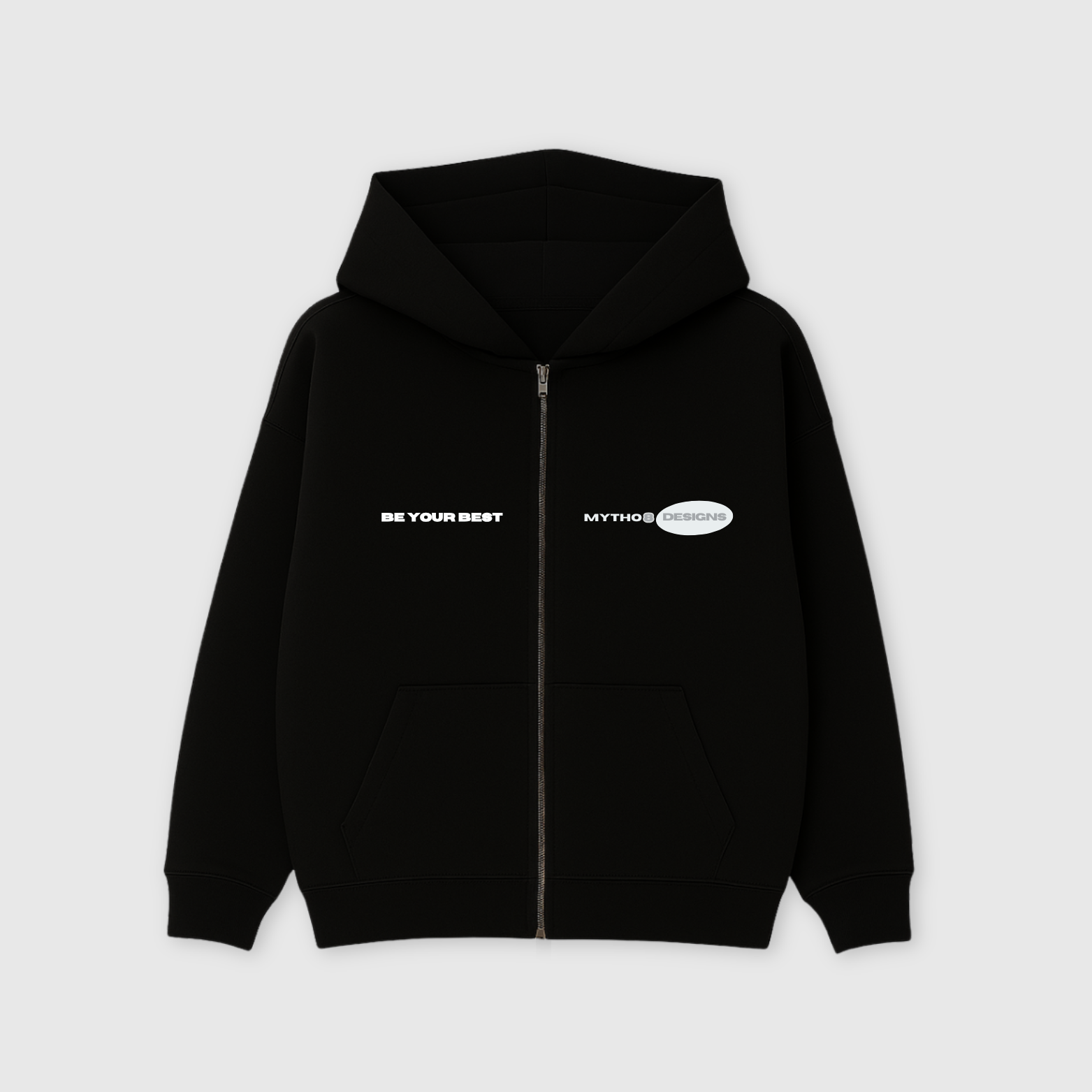 HODDIE ZIPPER BLACK