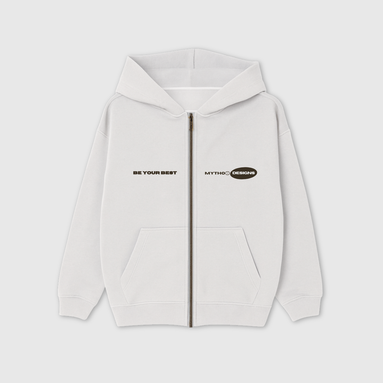 ZIP HODDIE GLACIER GRAY