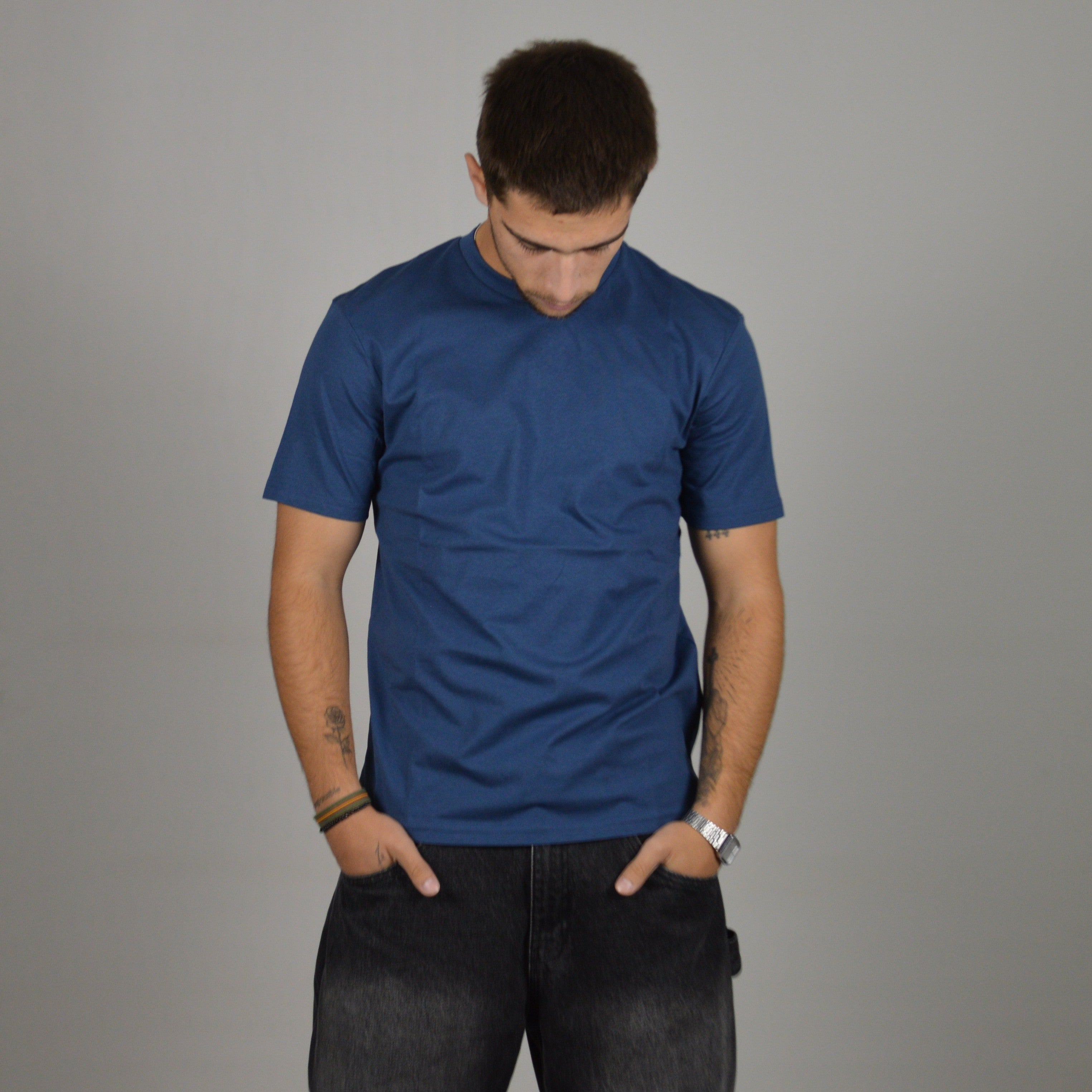 BASIC BLUE T-SHIRT - BACK