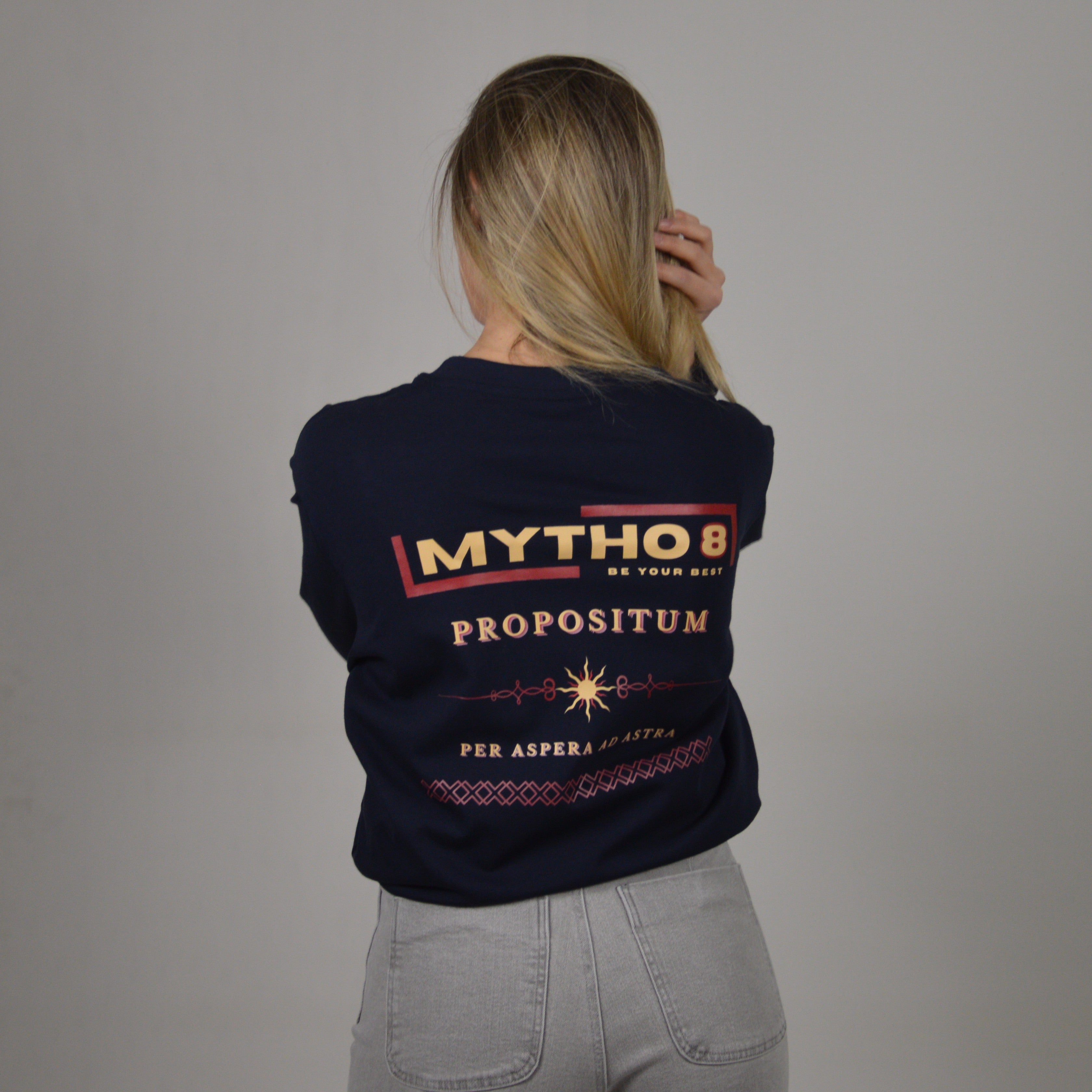 PROPOSITUM OVERSIZE LONG-SLEEVE MARITIME/GARNET