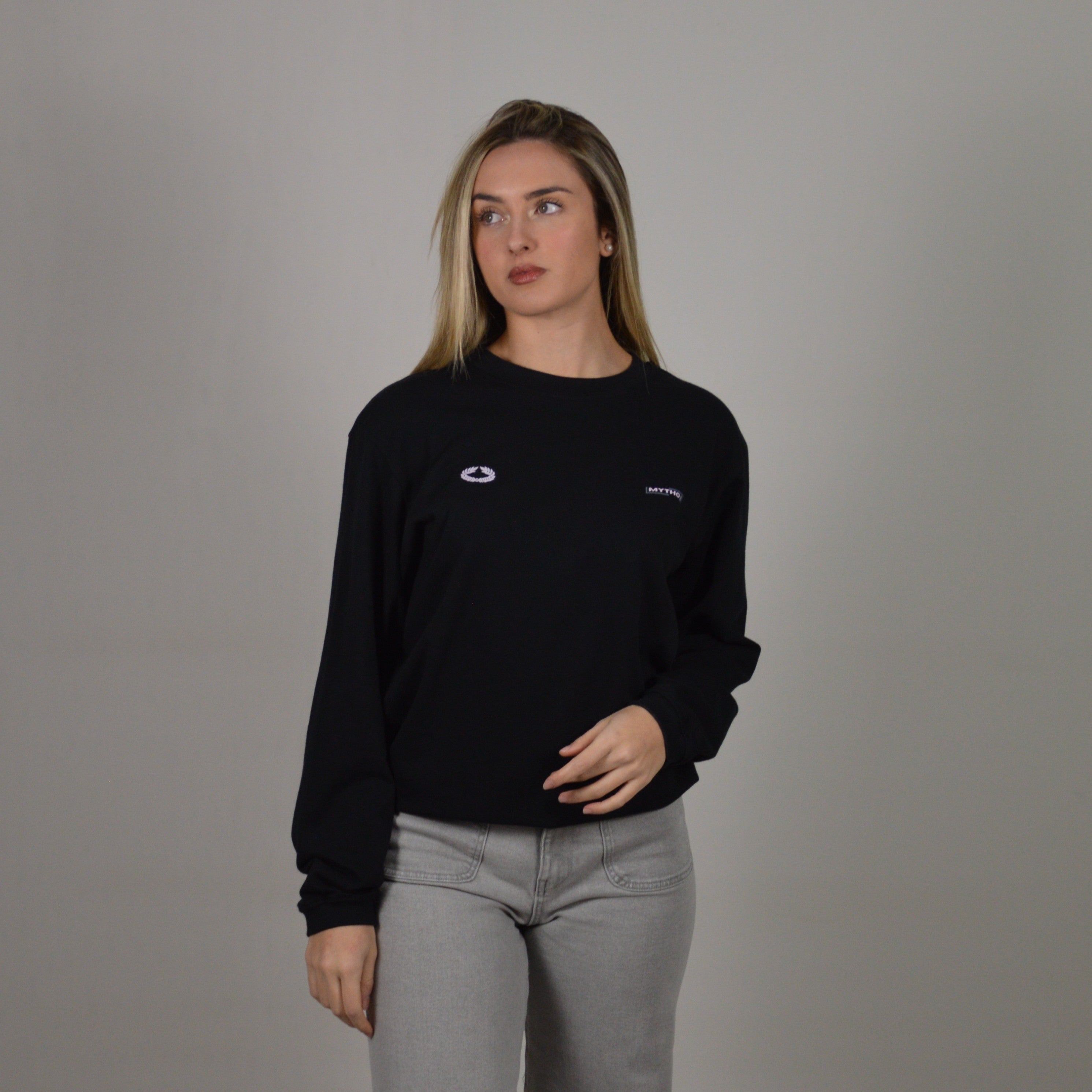 VIRTUS OVERSIZE LONG-SLEEVE BLACK/PURPLE