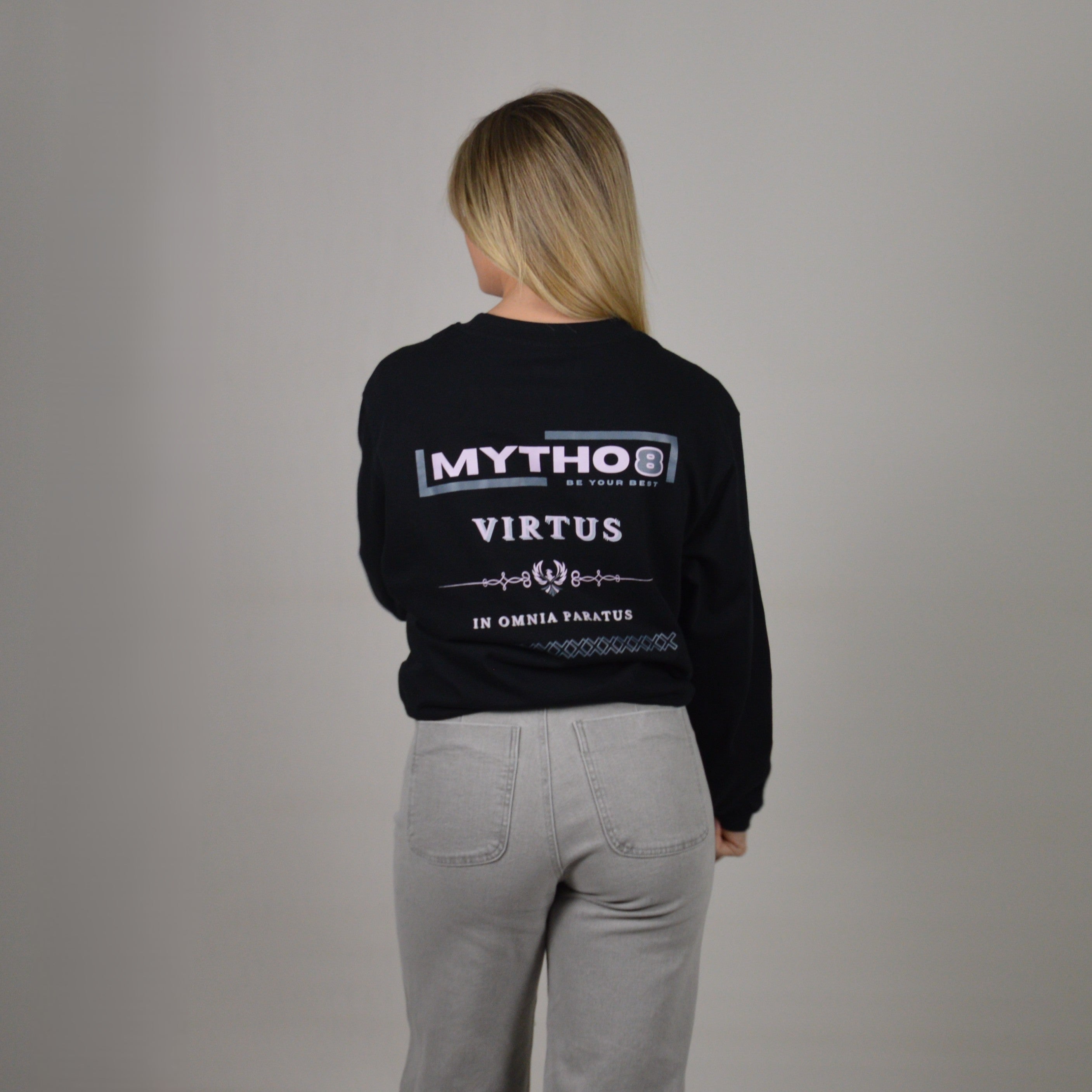 VIRTUS OVERSIZE LONG-SLEEVE BLACK/PURPLE