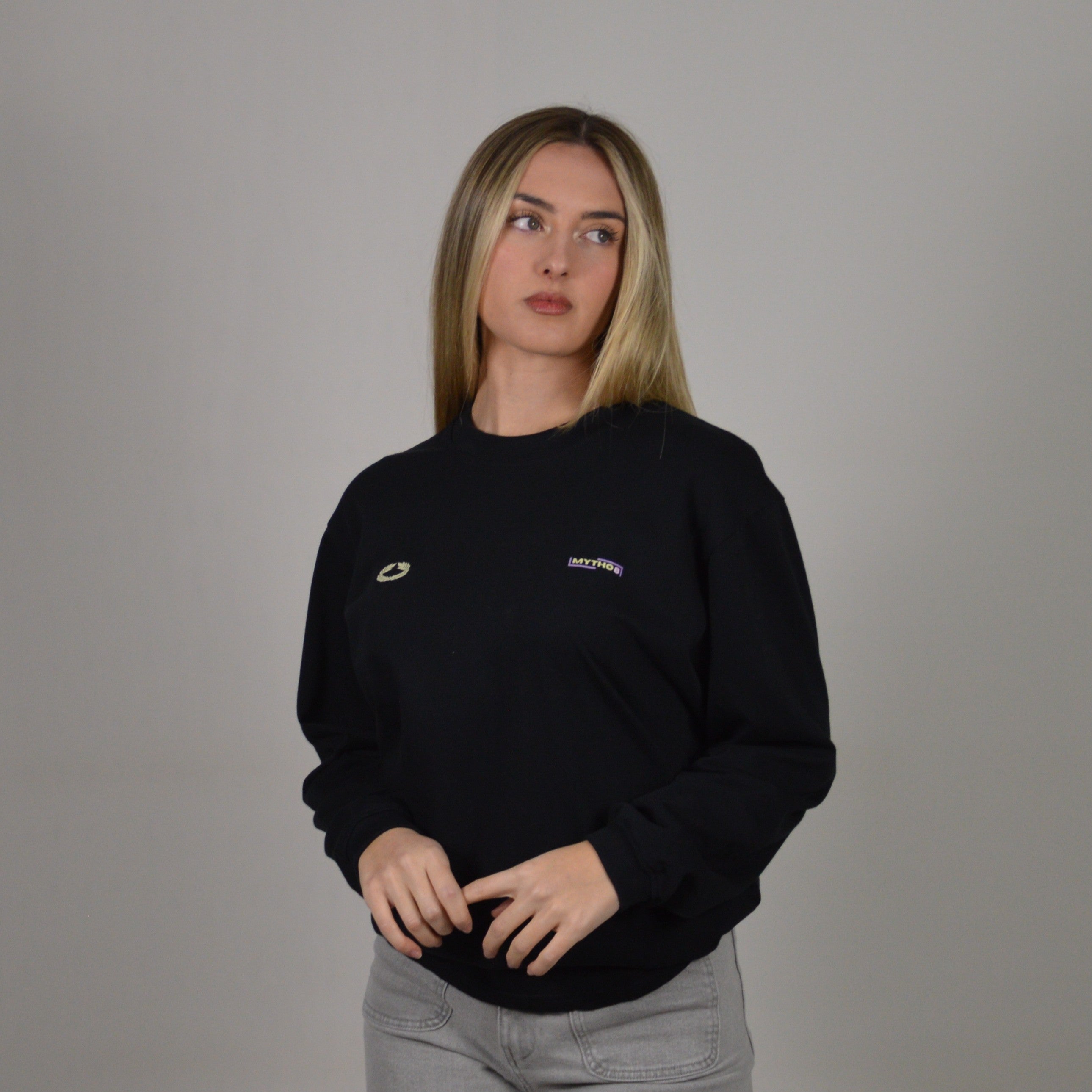 VIRTUS OVERSIZE LONG-SLEEVE BLACK/YELLOW