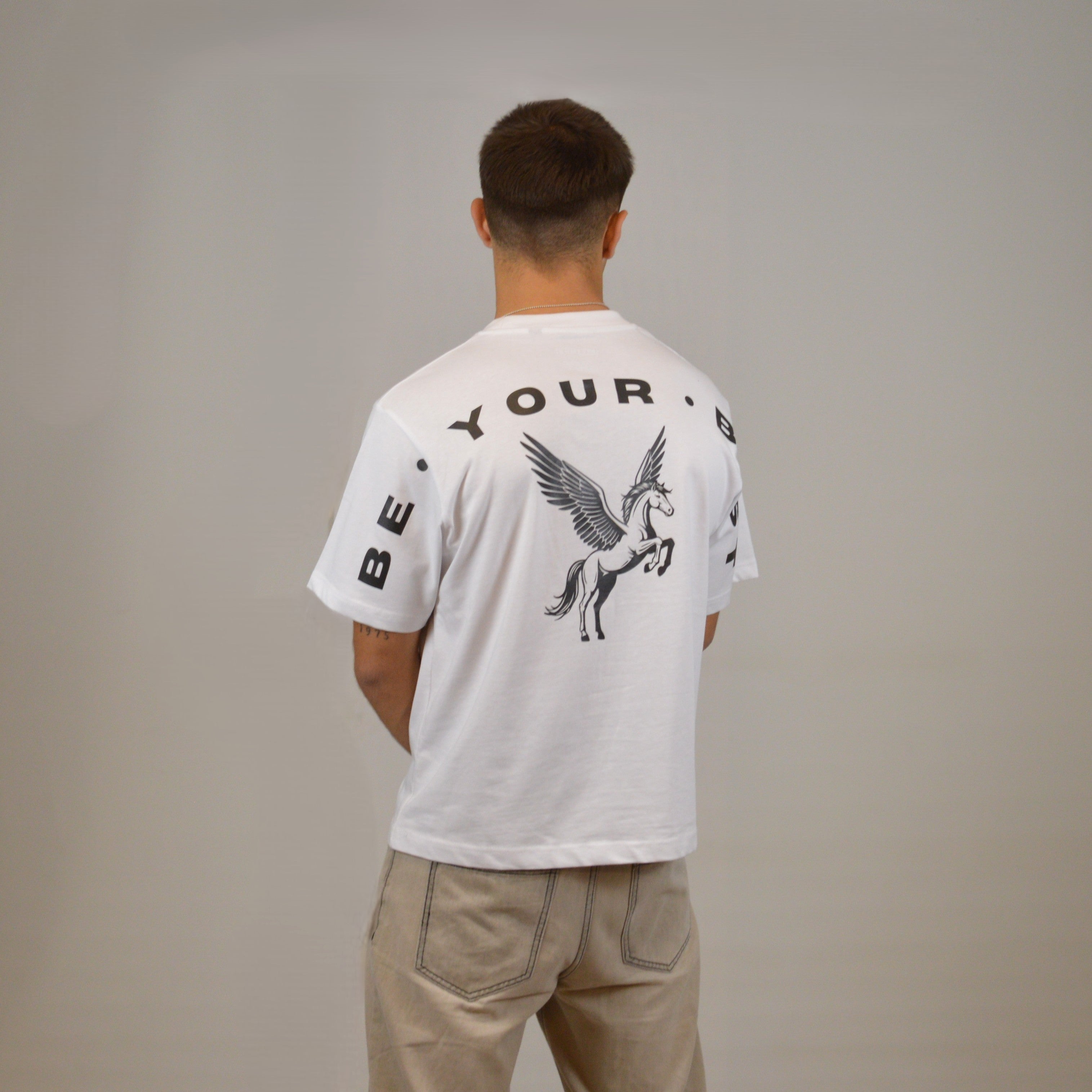 PEGASO CROPPED TEE WHITE