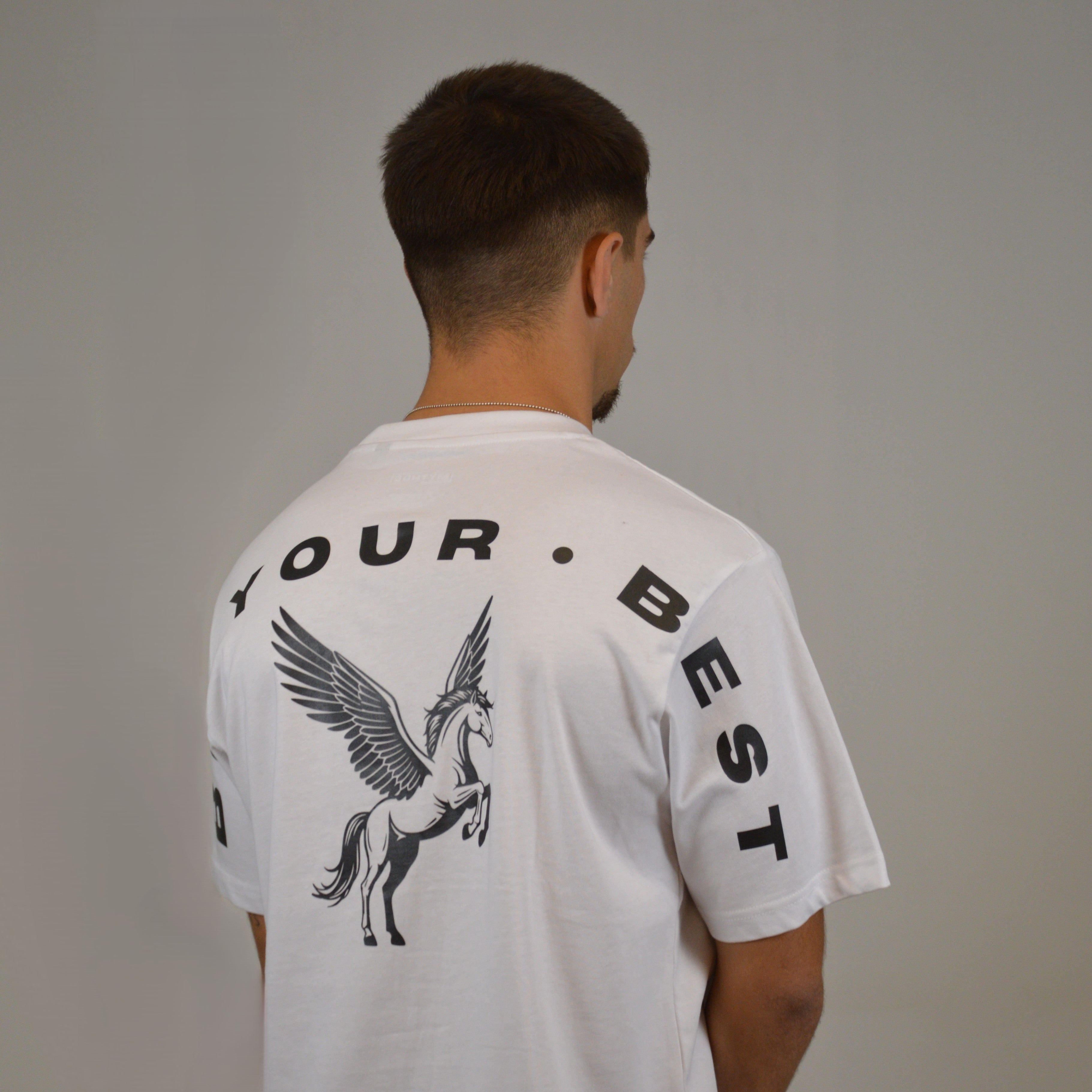 PEGASO CROPPED TEE WHITE