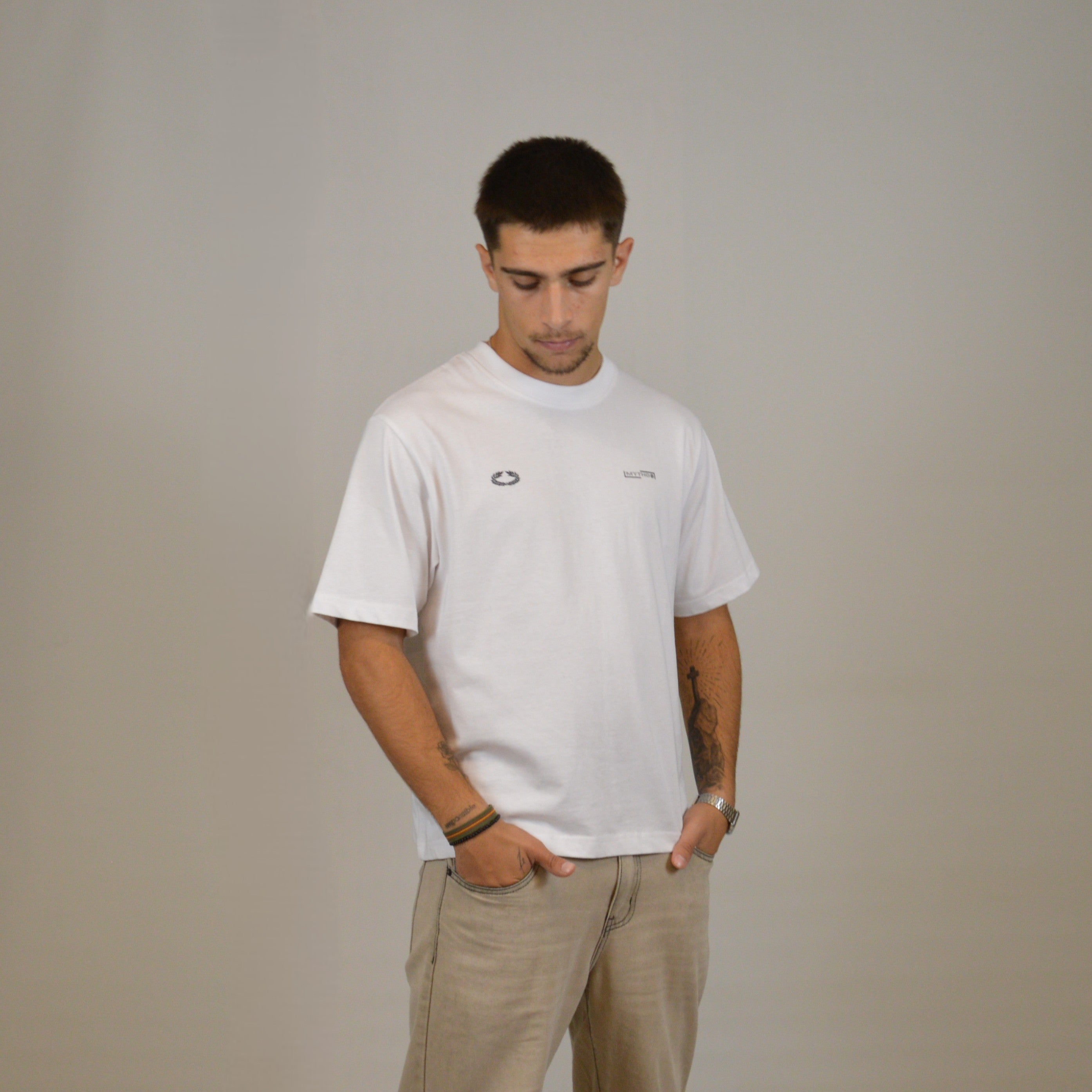 PEGASO CROPPED TEE WHITE