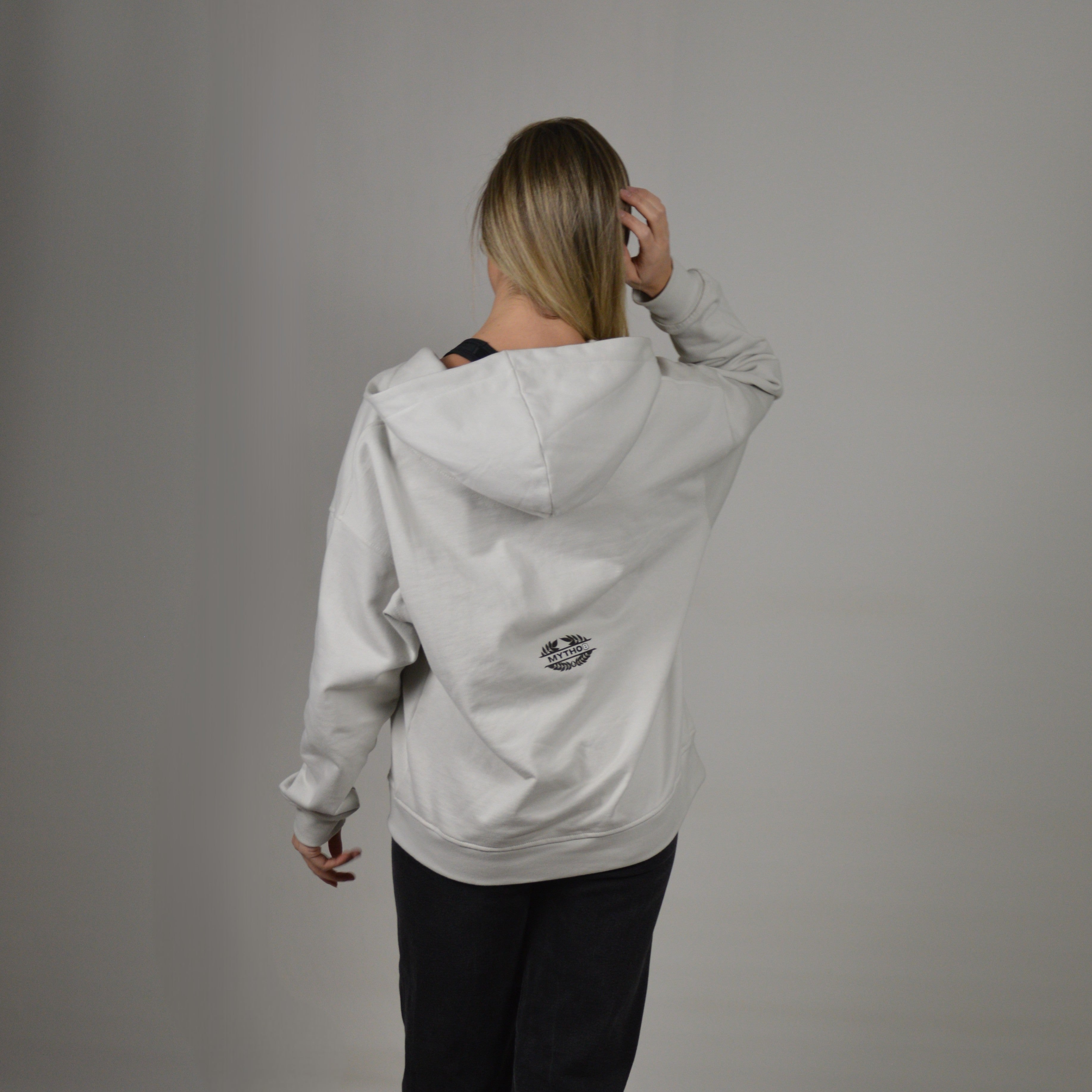 ZIP HODDIE GLACIER GRAY