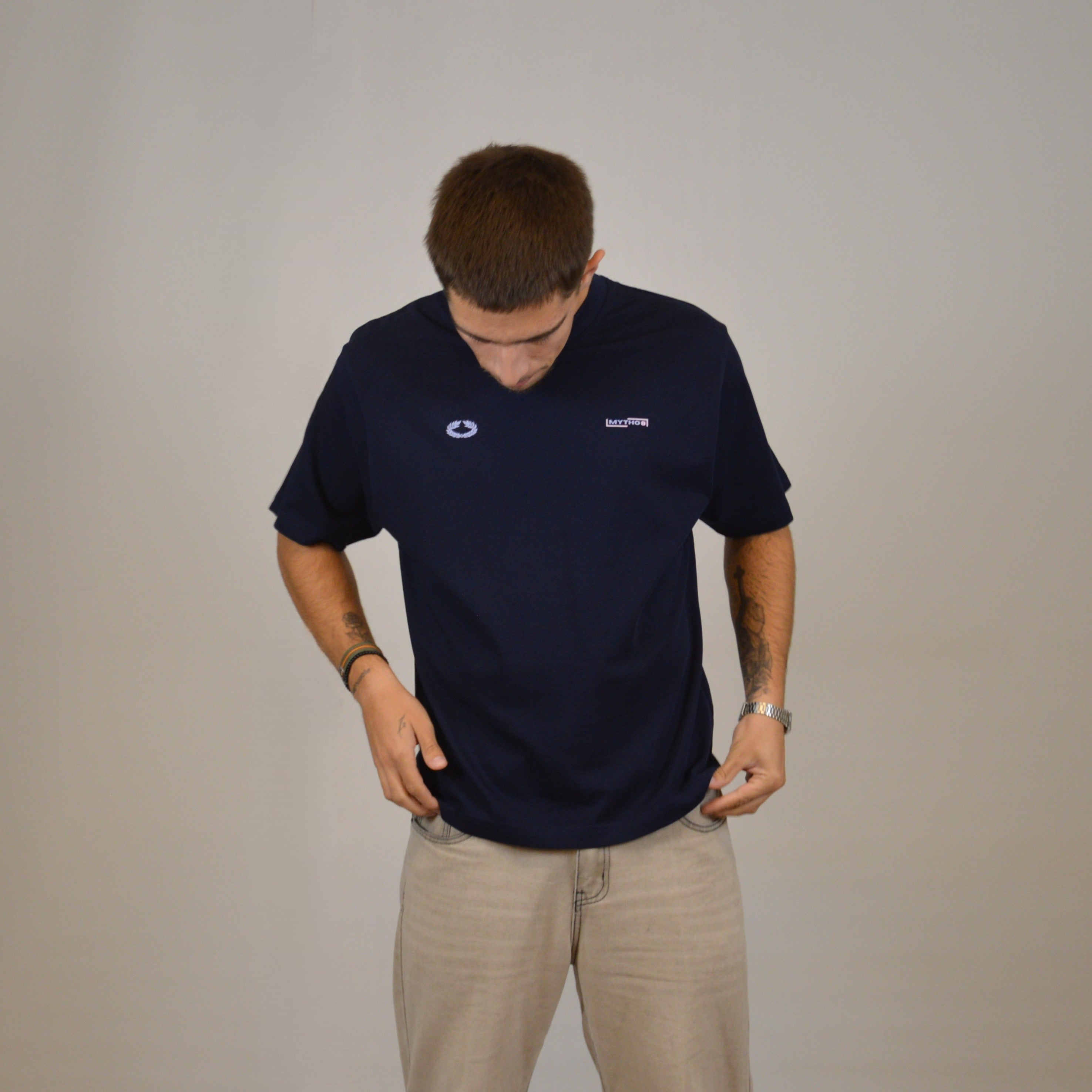 FENIX CROPPED TEE MARITIME BLUE