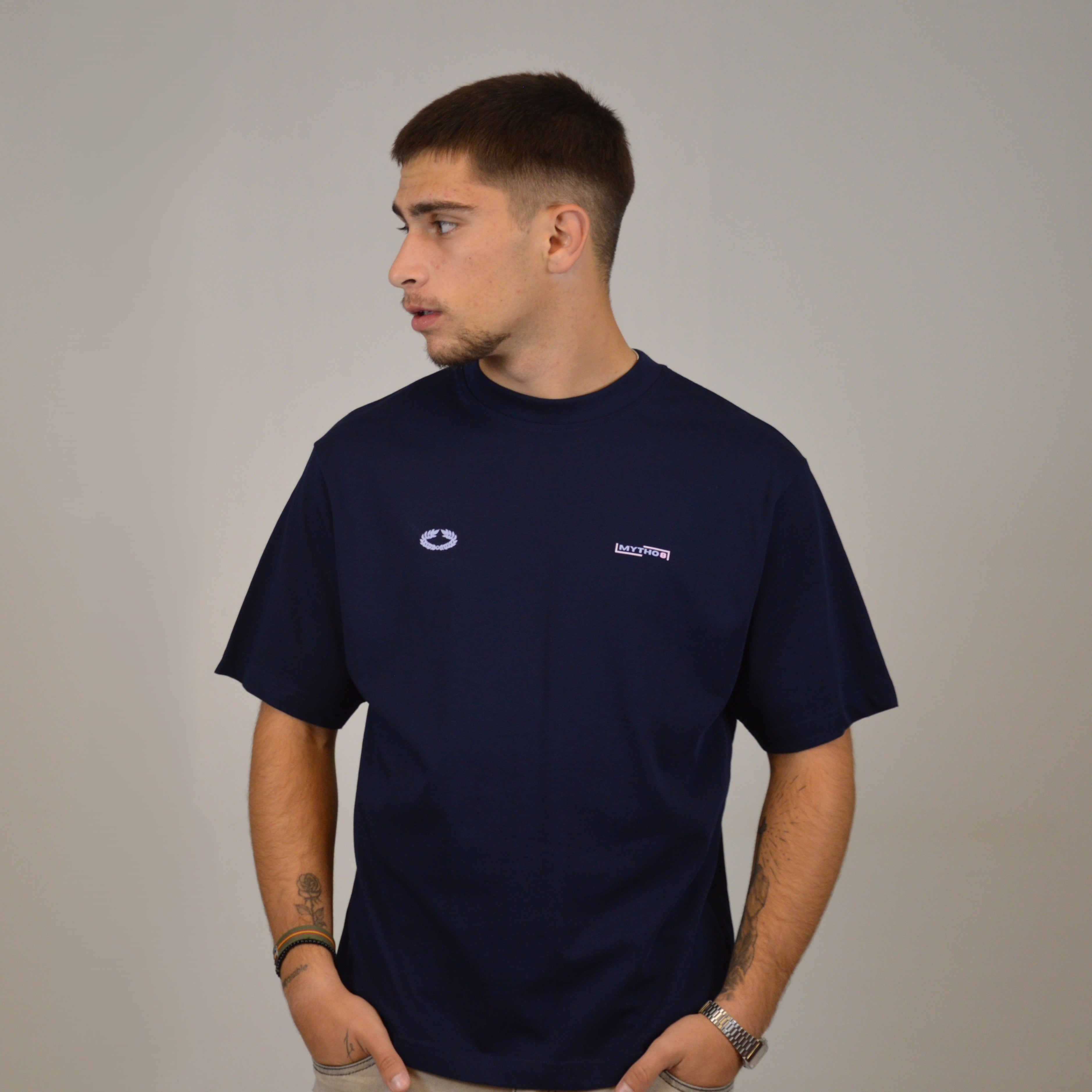 FENIX CROPPED TEE MARITIME BLUE