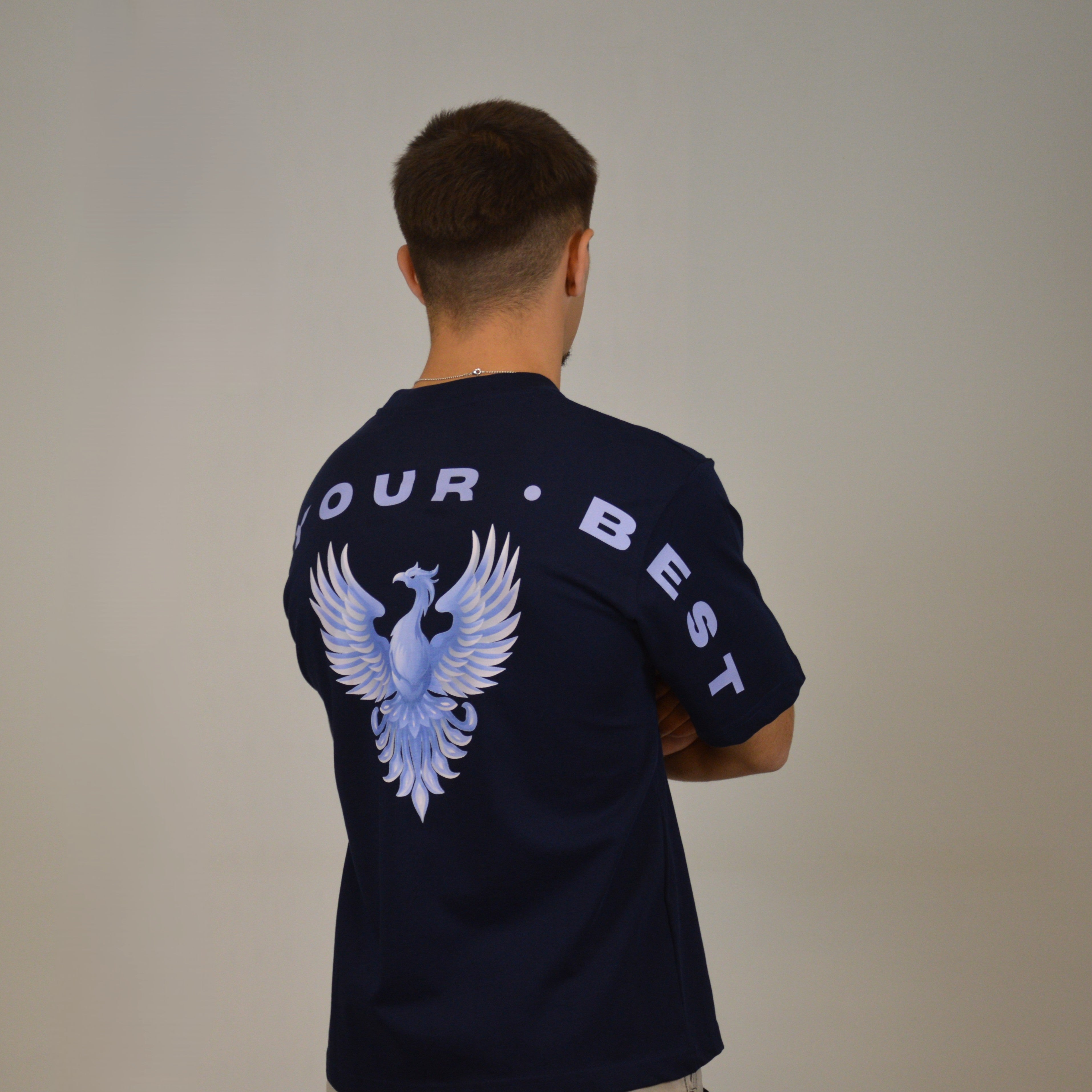 FENIX CROPPED TEE MARITIME BLUE