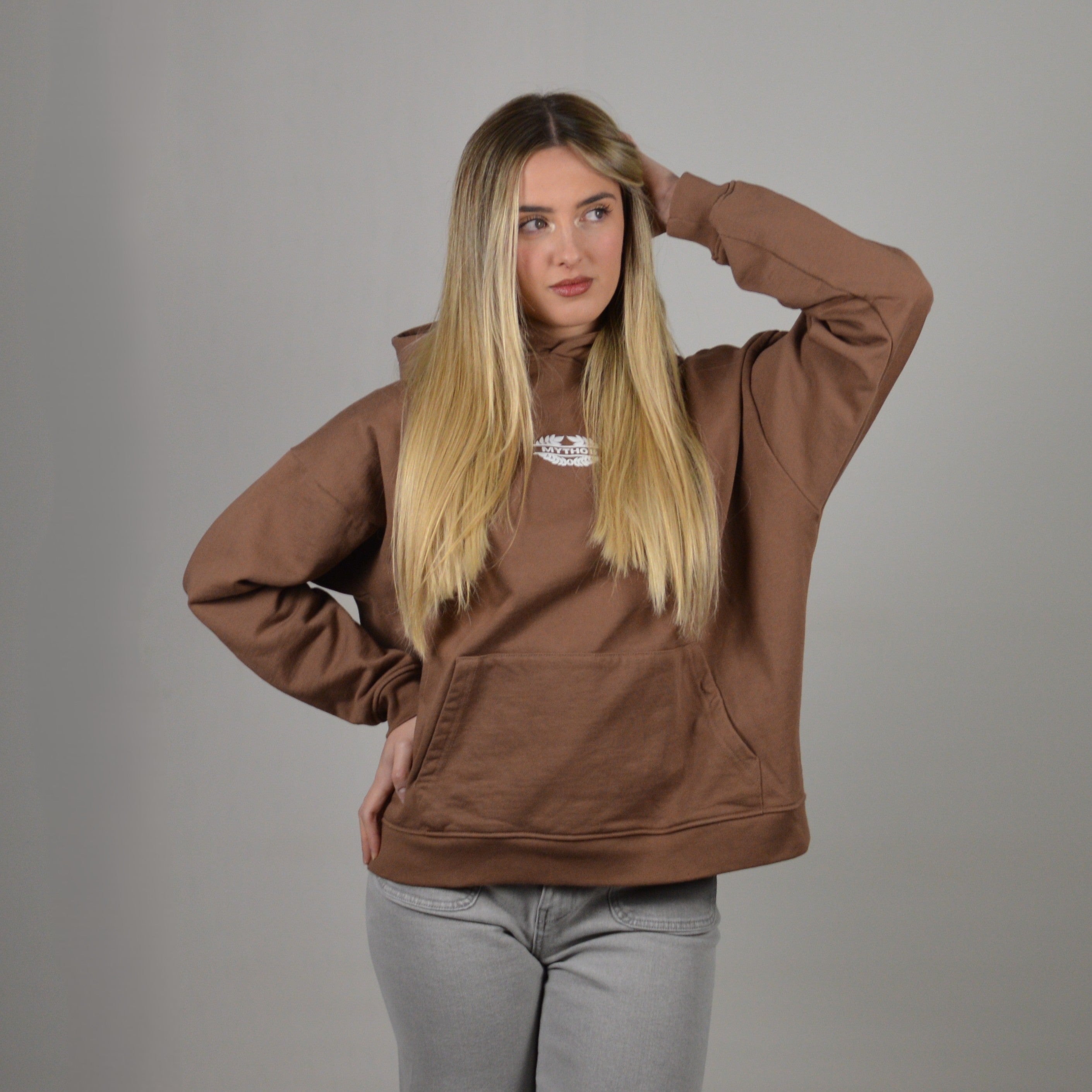 HOODIE DNS BROWN