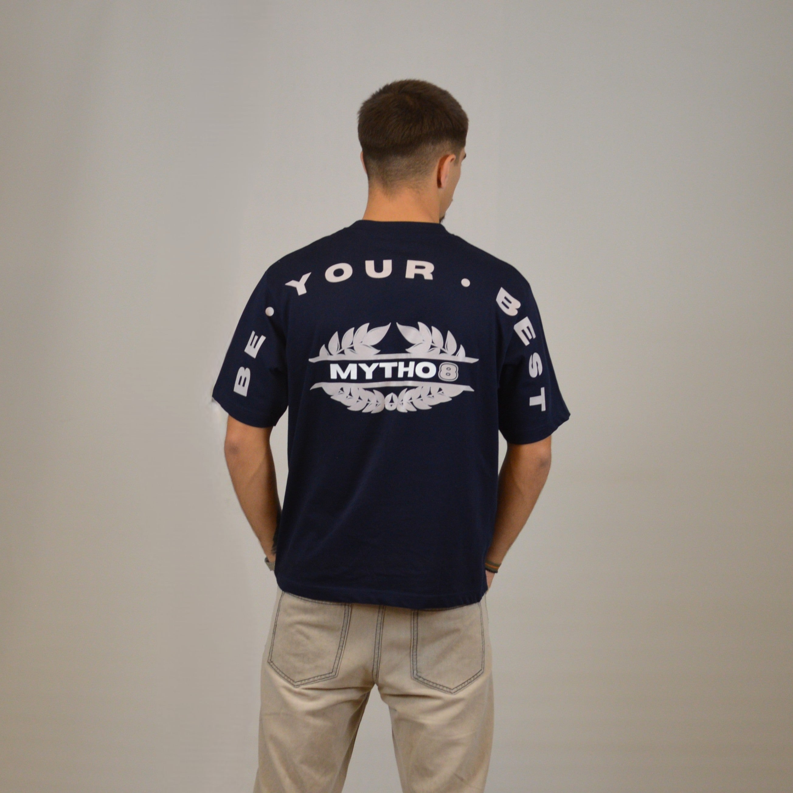 MYTHO8 CROPPED TEE MARITIME BLUE