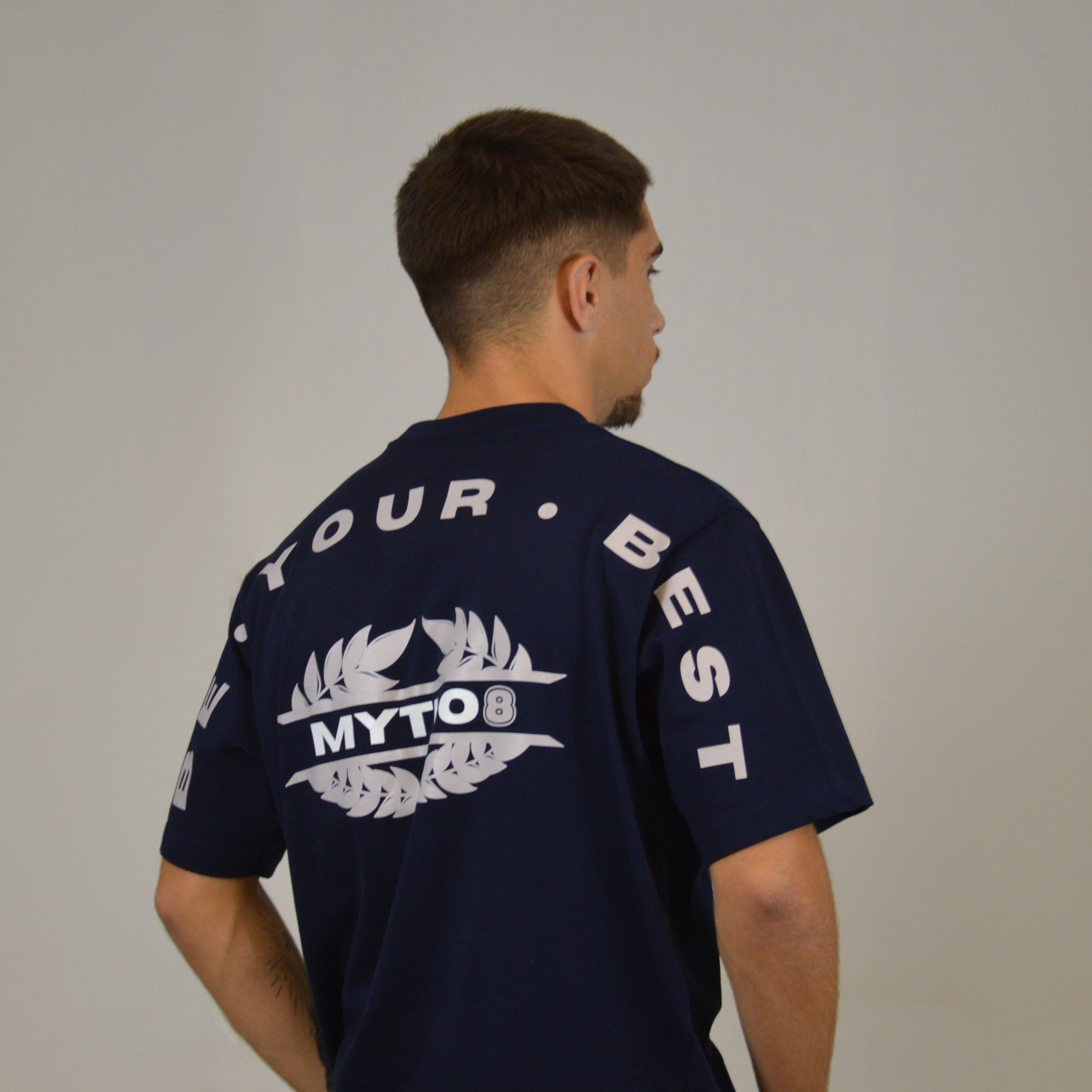 MYTHO8 CROPPED TEE MARITIME BLUE