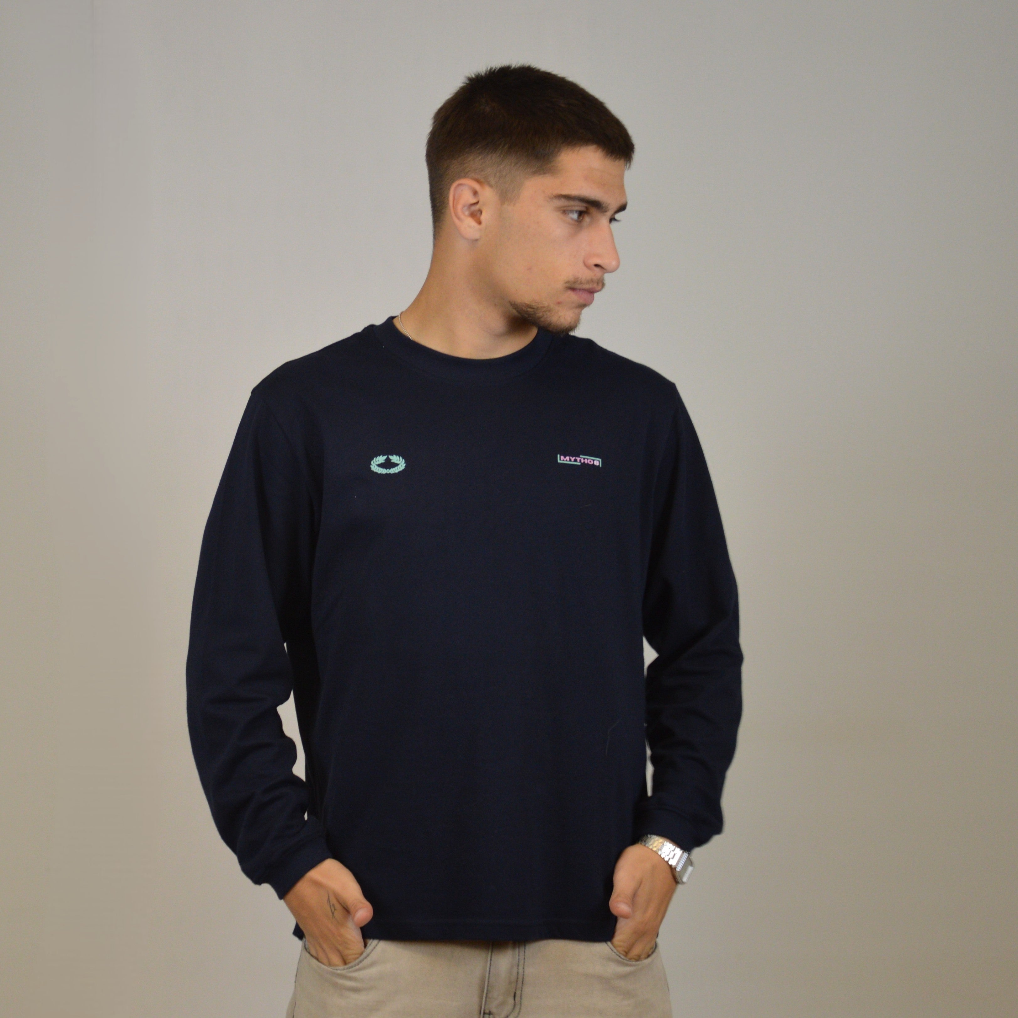 PROPOSITUM OVERSIZE LONG-SLEEVE MARITIME/PINK