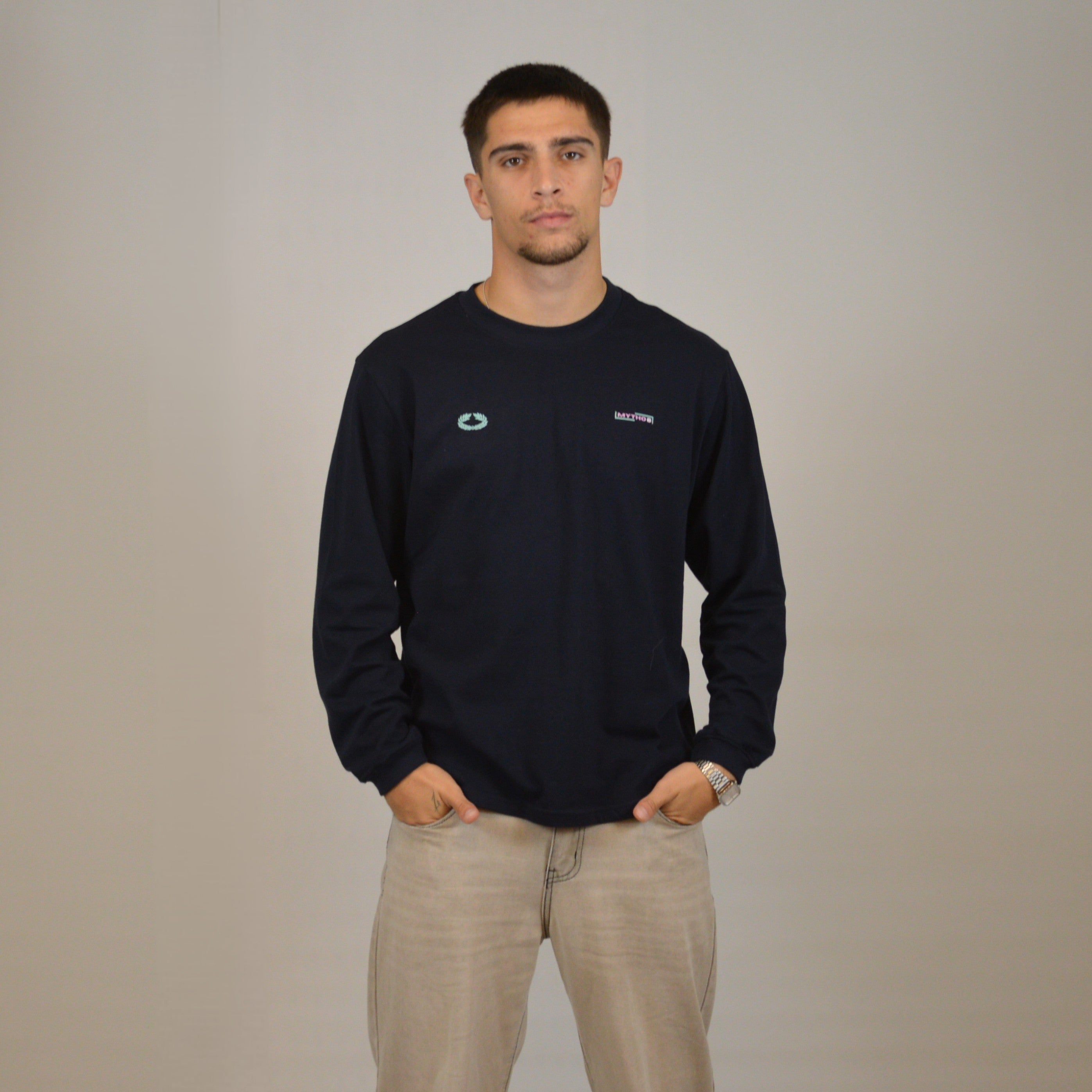 PROPOSITUM OVERSIZE LONG-SLEEVE MARITIME/PINK