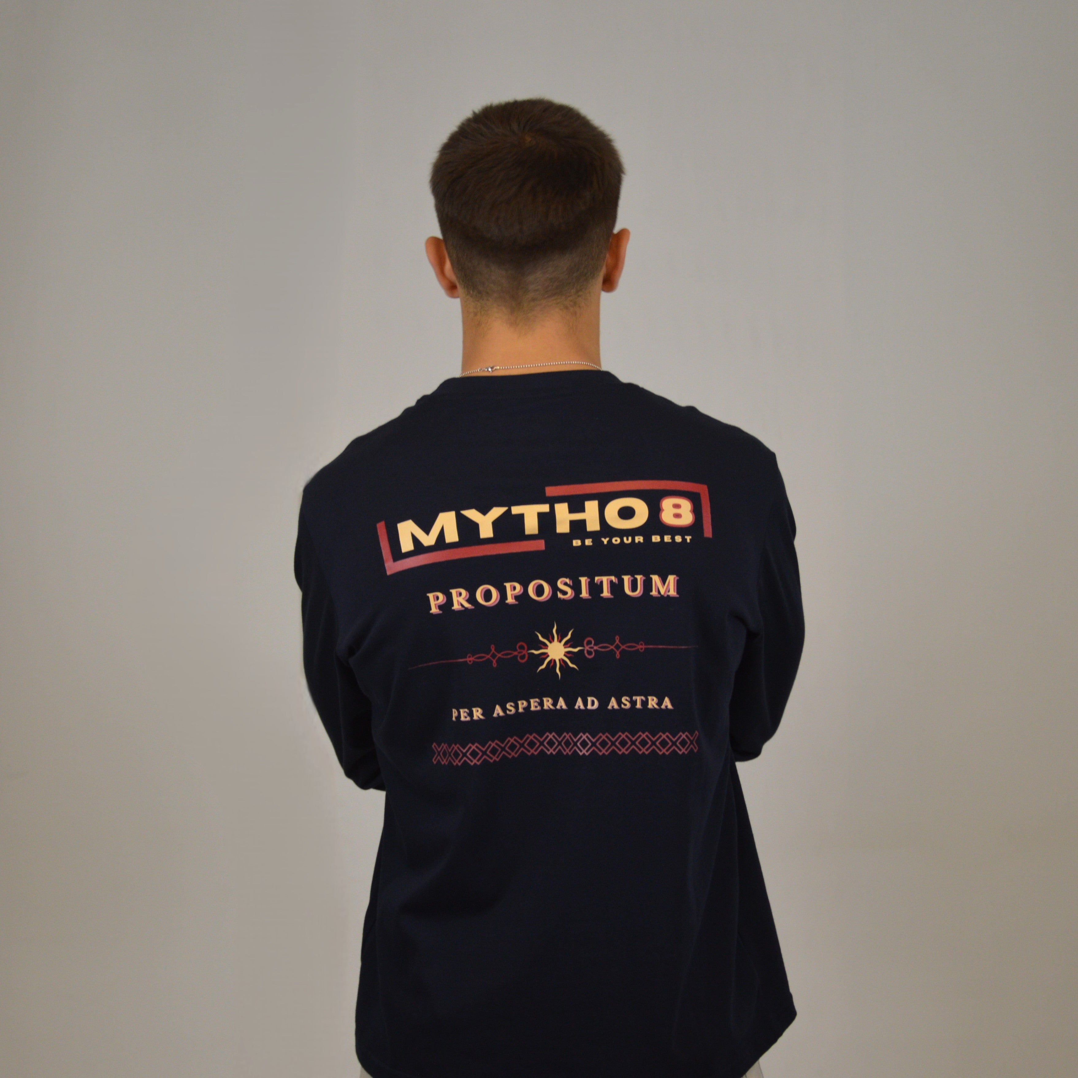 PROPOSITUM OVERSIZE LONG-SLEEVE MARITIME/GARNET