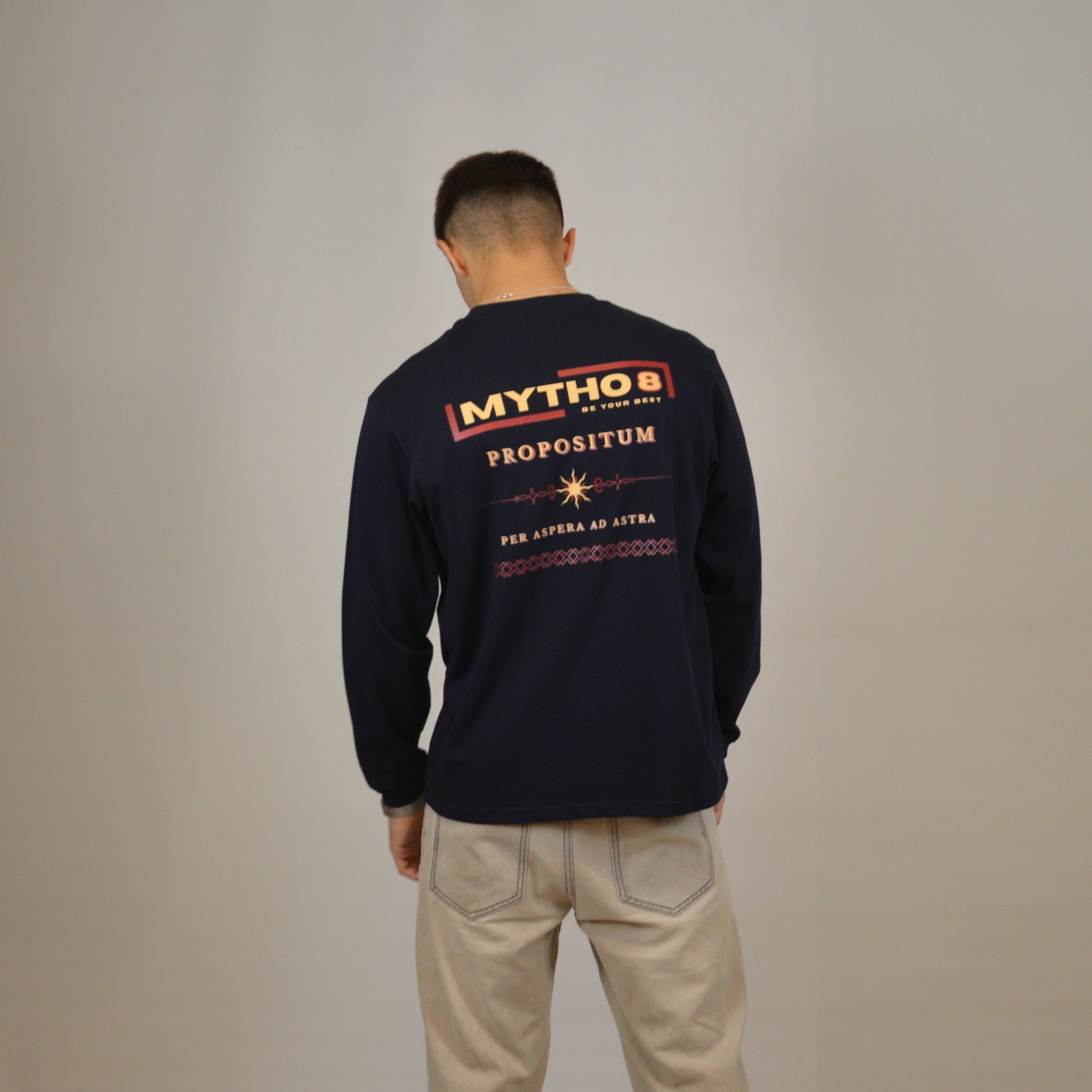 PROPOSITUM OVERSIZE LONG-SLEEVE MARITIME/GARNET