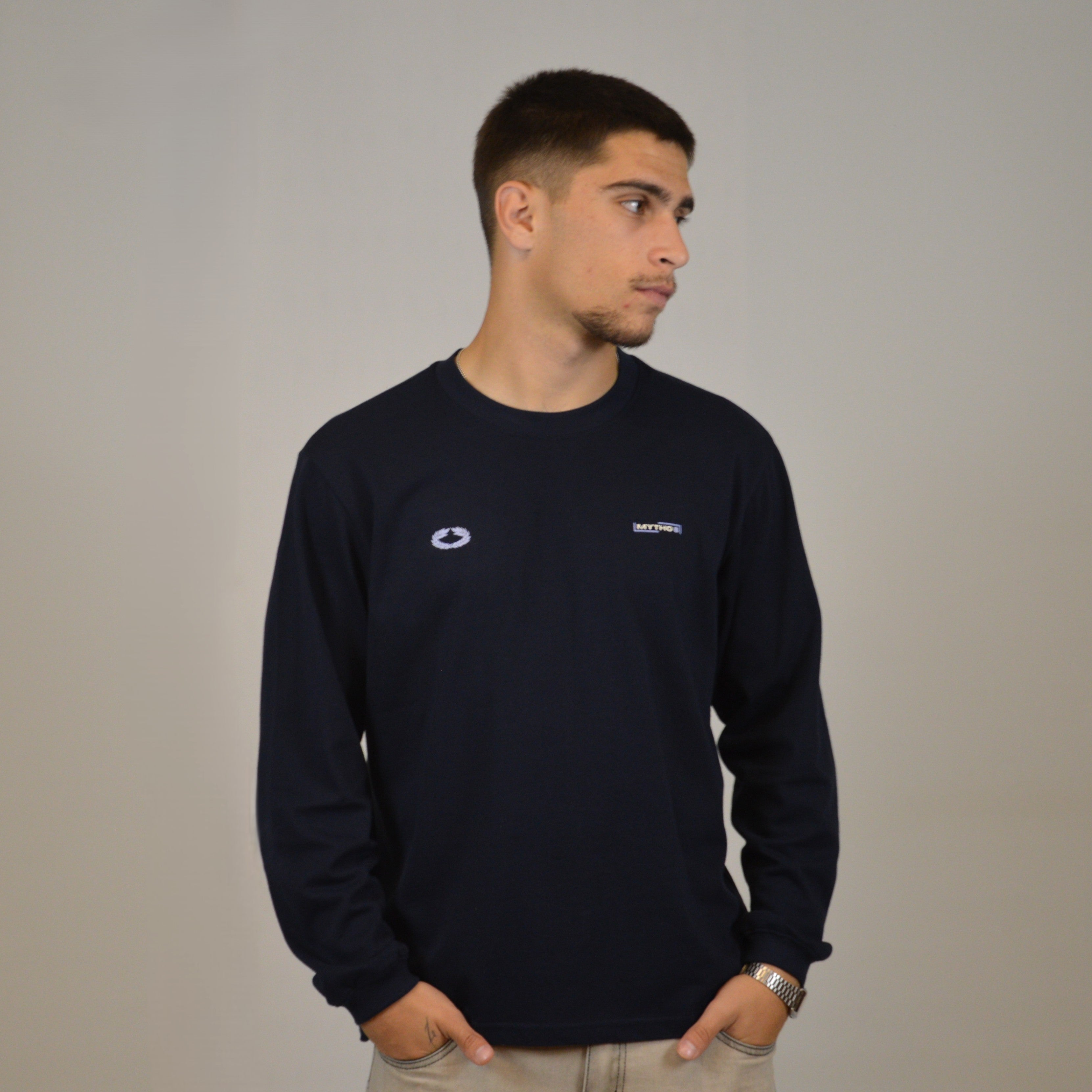 PROPOSITUM OVERSIZE LONG-SLEEVE MARITIME/LEMON