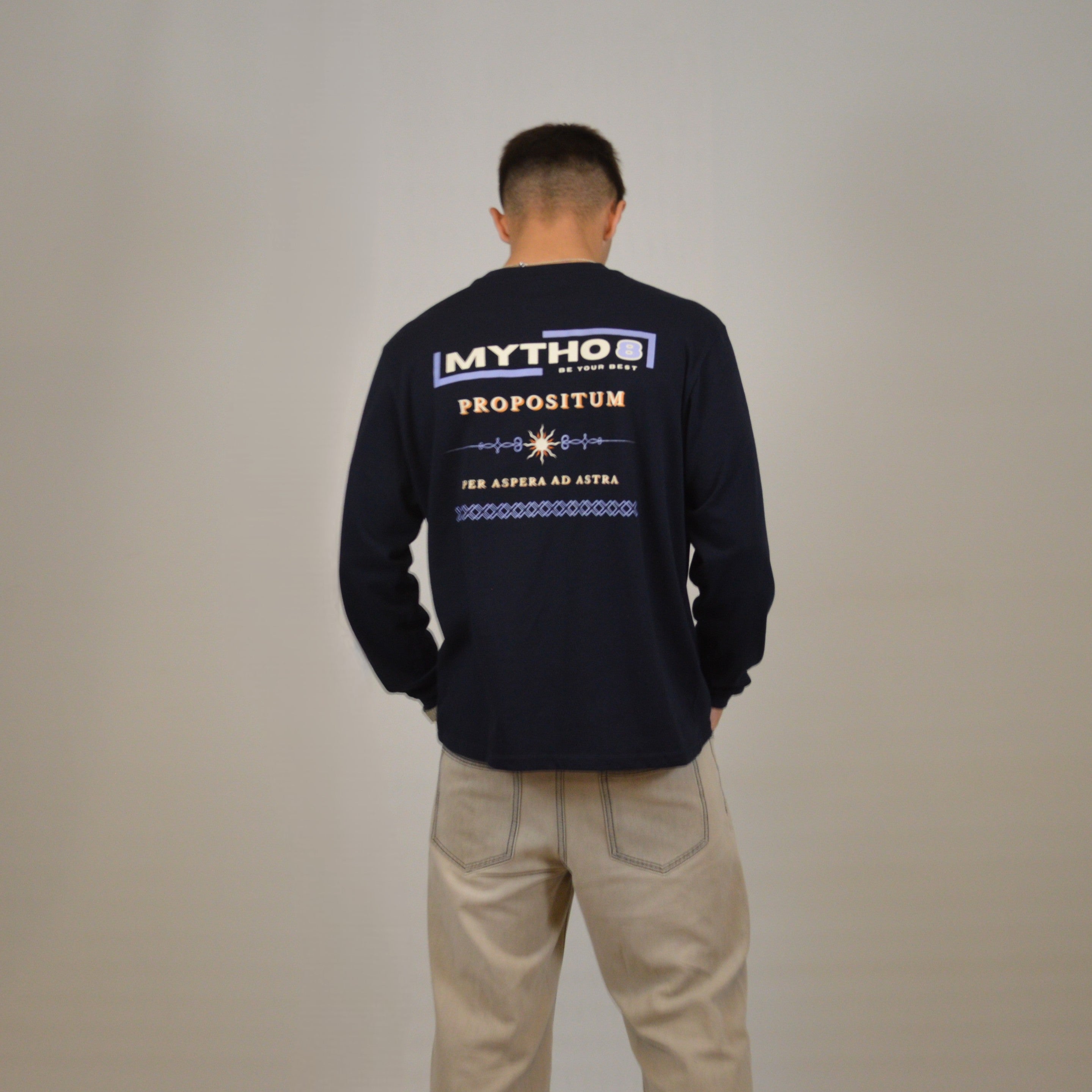 PROPOSITUM OVERSIZE LONG-SLEEVE MARITIME/LEMON