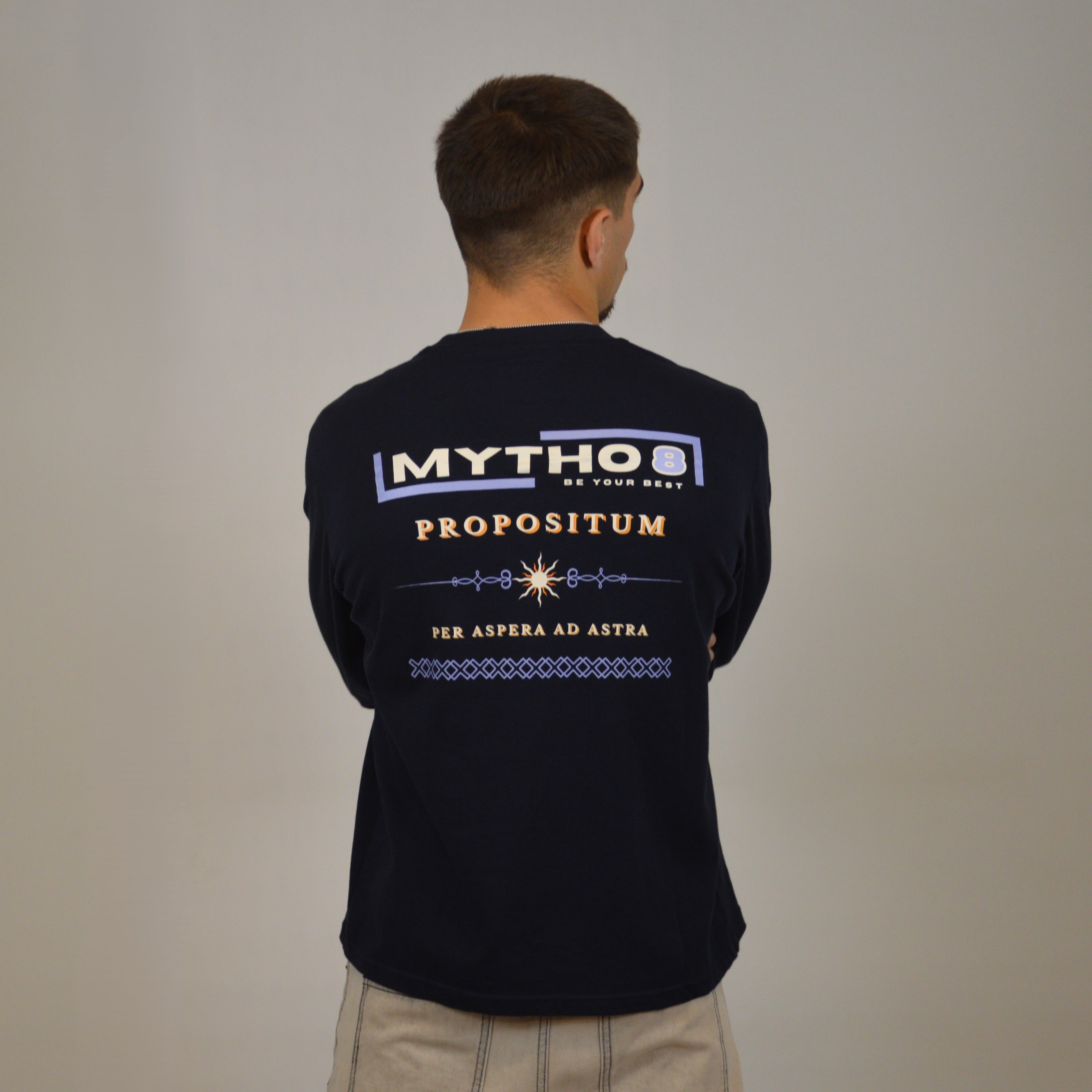 PROPOSITUM OVERSIZE LONG-SLEEVE MARITIME/LEMON