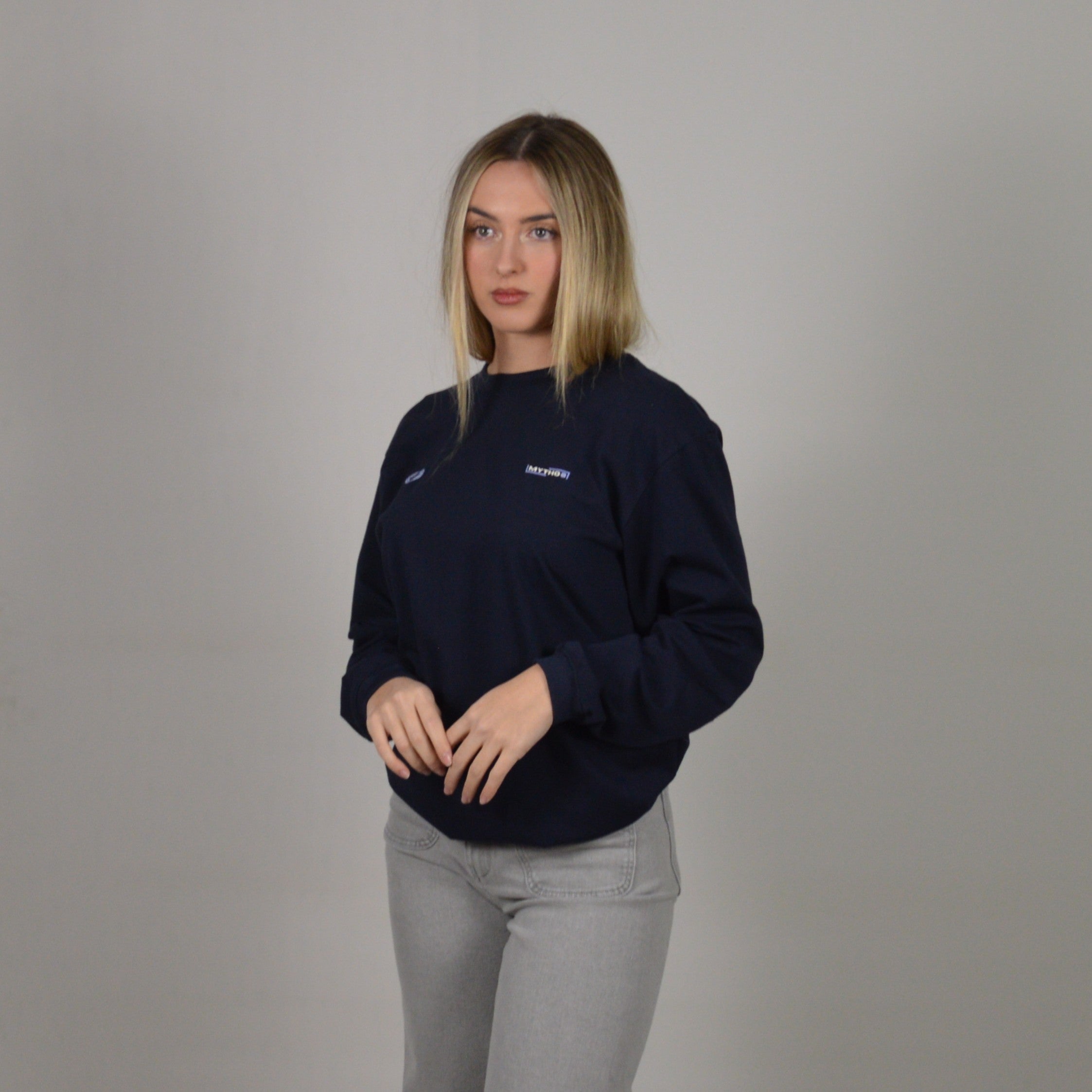 PROPOSITUM OVERSIZE LONG-SLEEVE MARITIME/LEMON