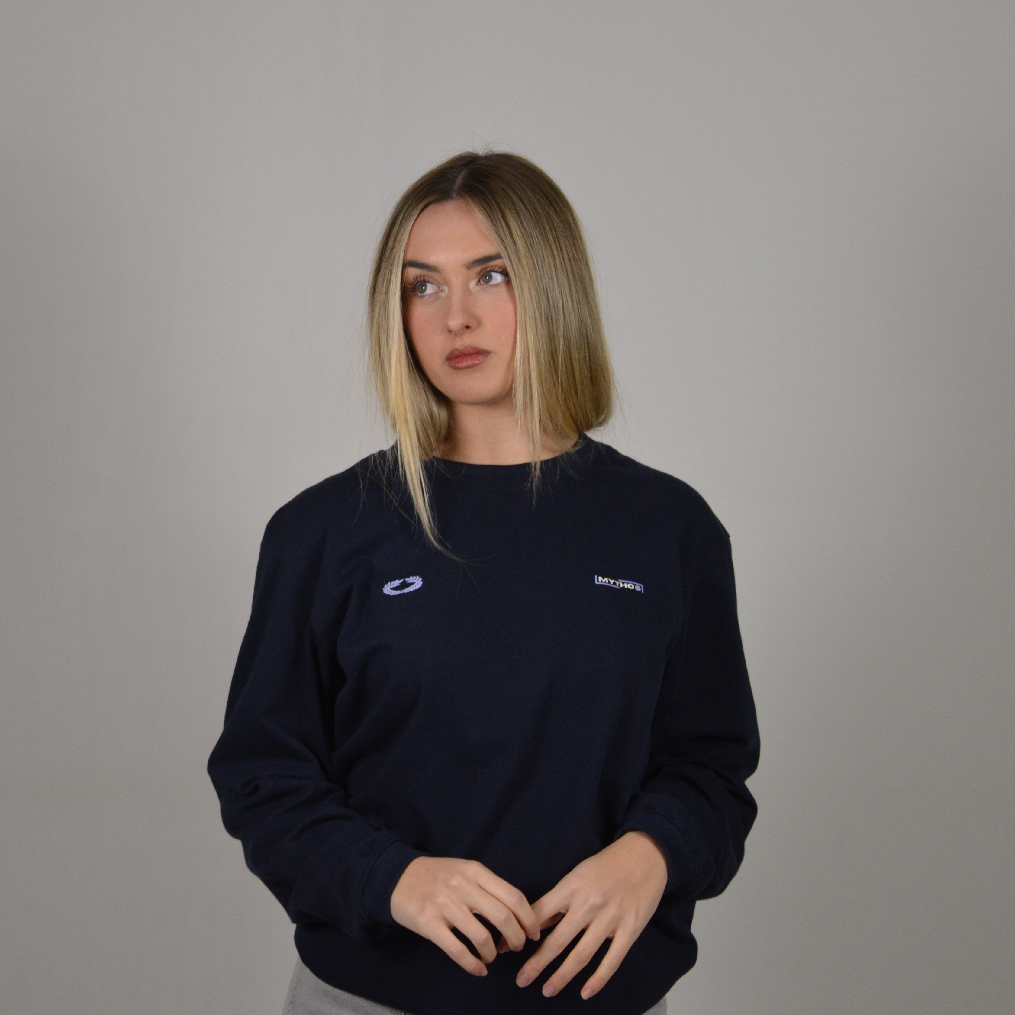 PROPOSITUM OVERSIZE LONG-SLEEVE MARITIME/LEMON