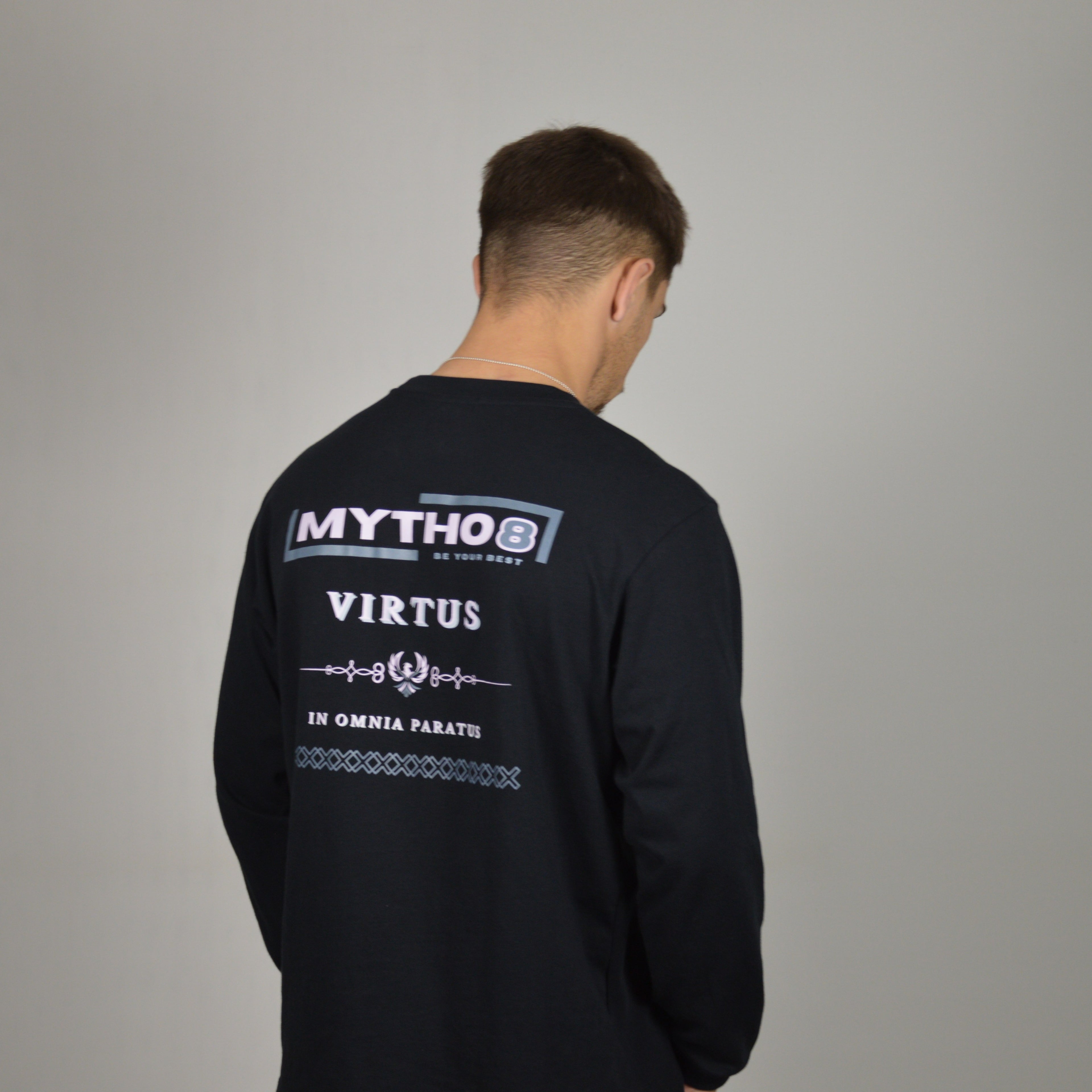 VIRTUS OVERSIZE LONG-SLEEVE BLACK/PURPLE