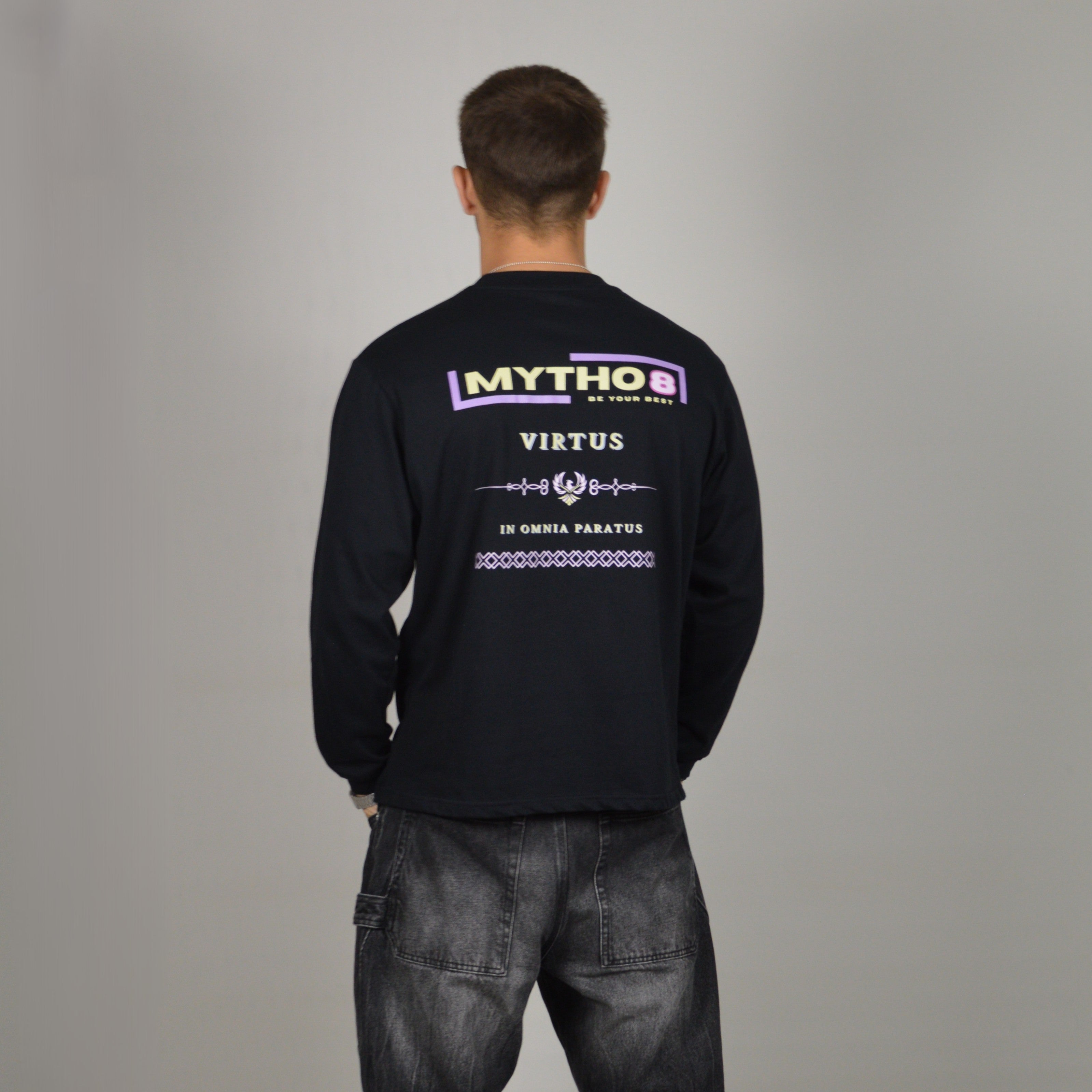 VIRTUS OVERSIZE LONG-SLEEVE BLACK/YELLOW