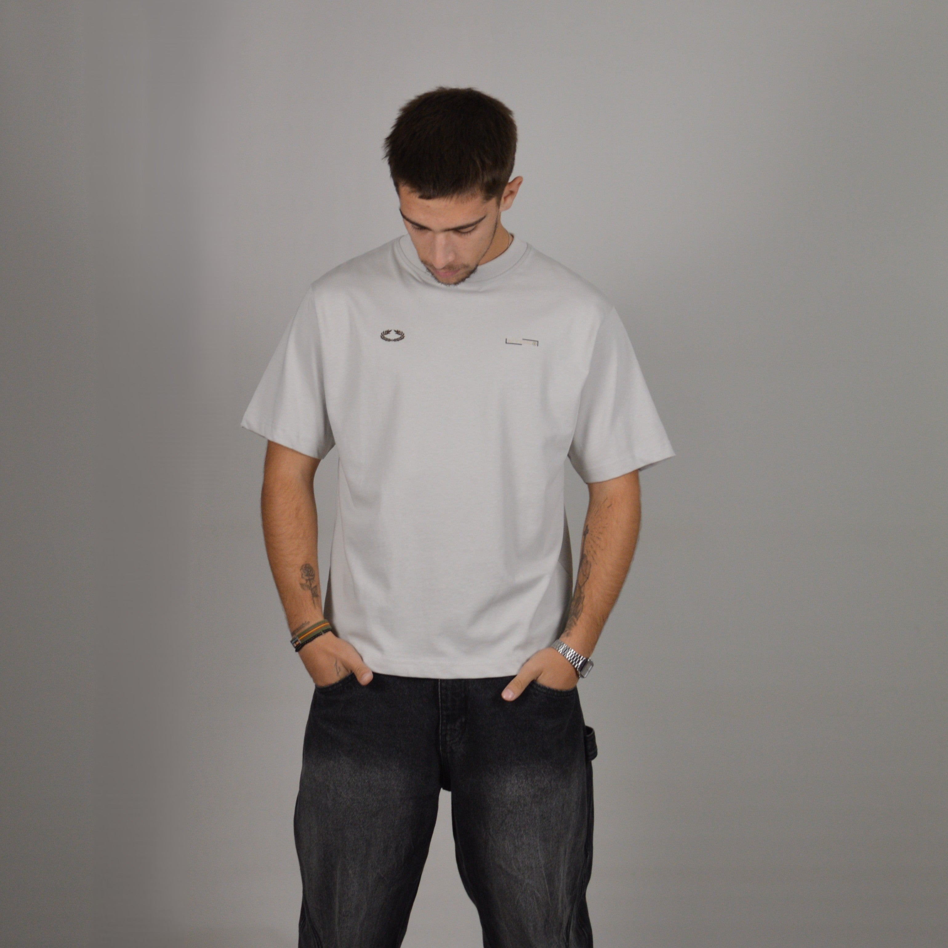 MEDUSA CROPPED TEE GREY