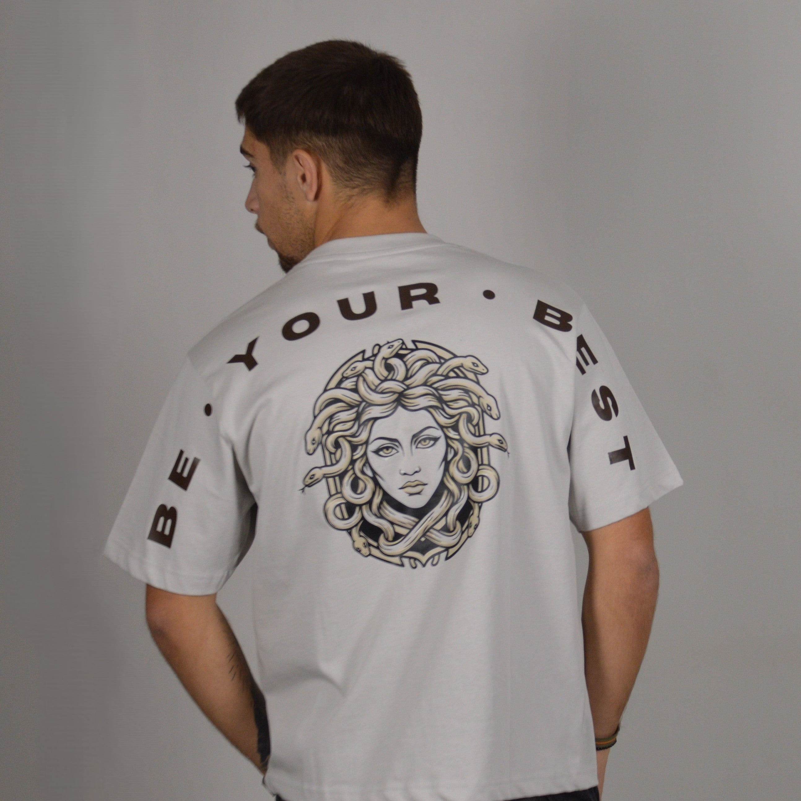 MEDUSA CROPPED TEE GREY