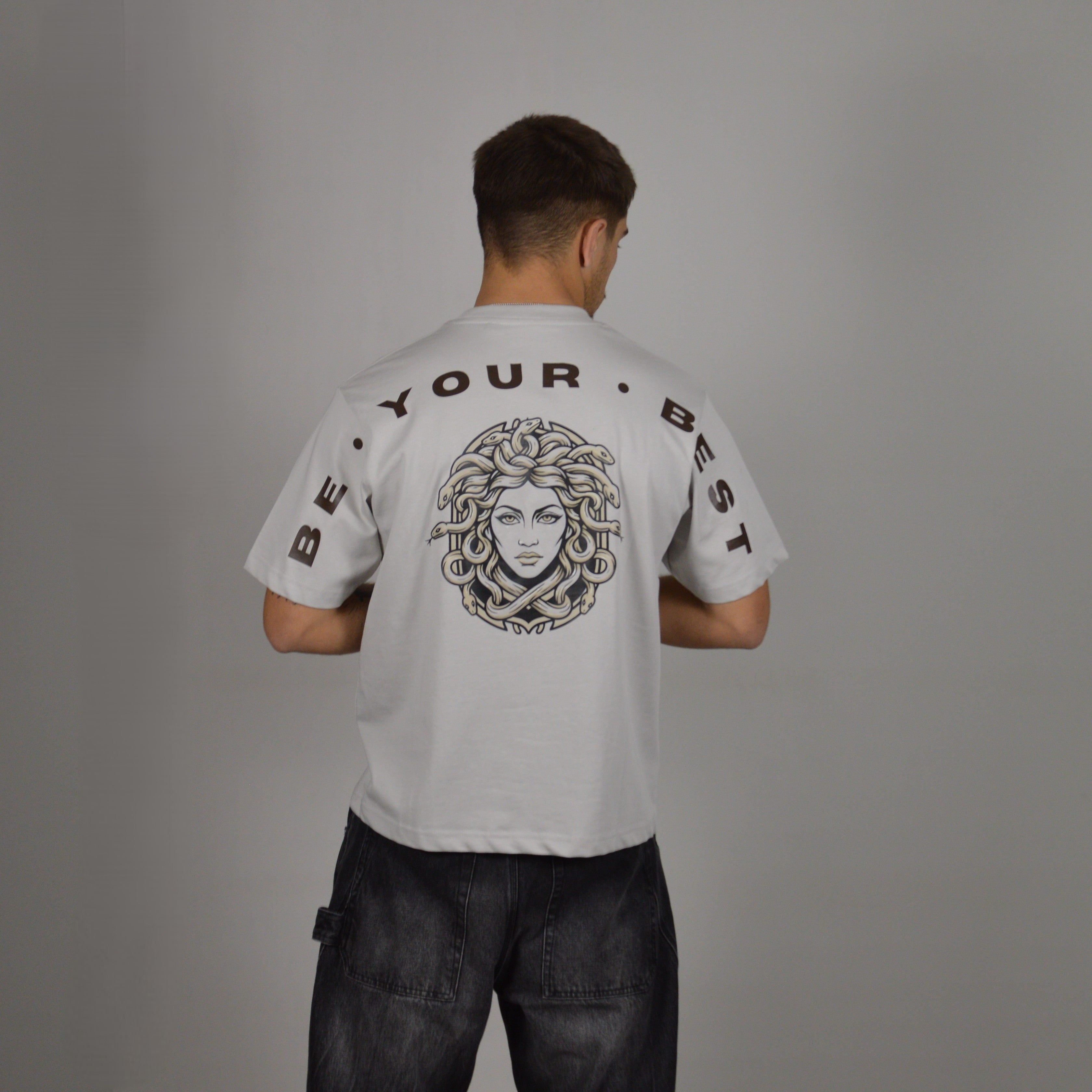 MEDUSA CROPPED TEE GREY