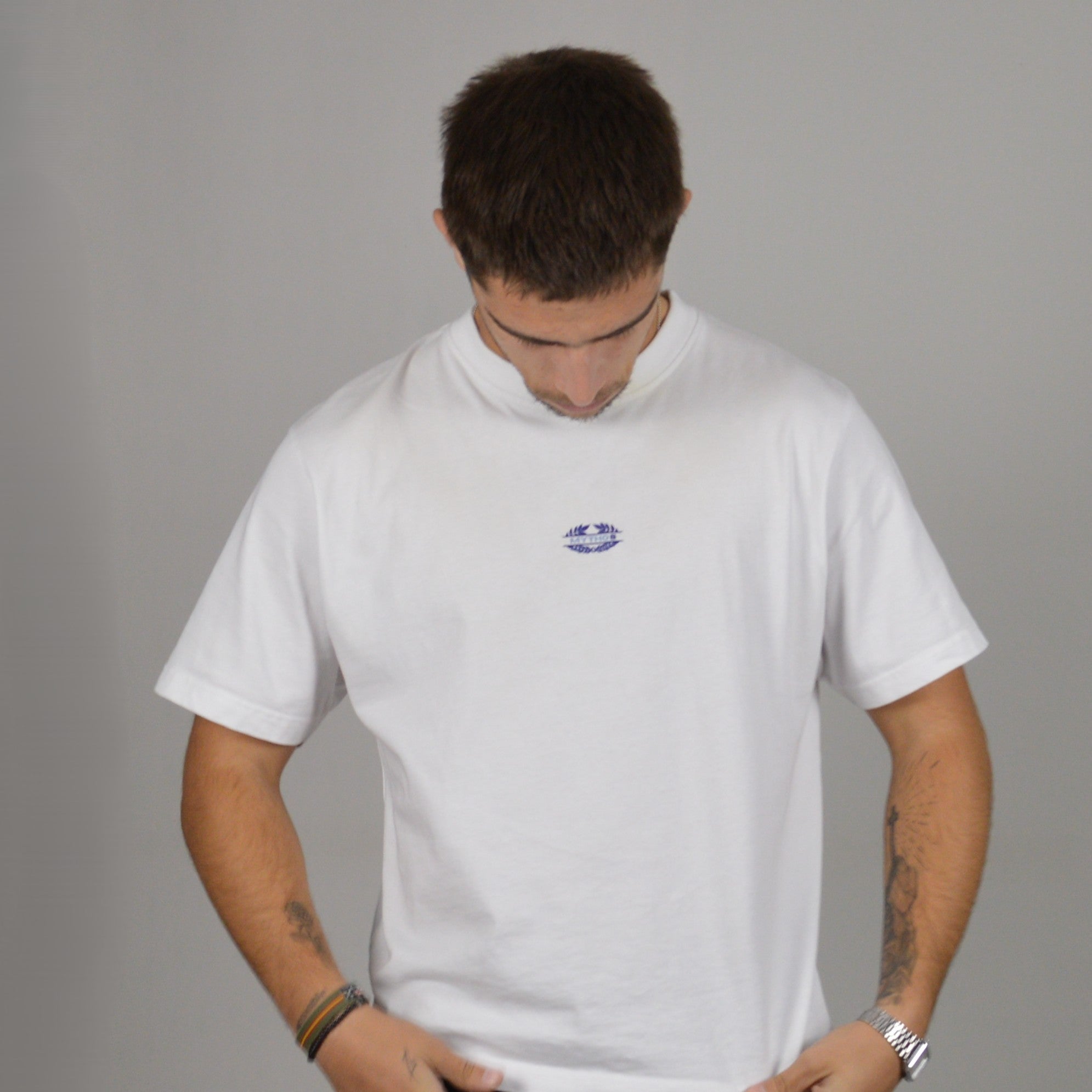 MYTHO8 CROPPED TEE WHITE