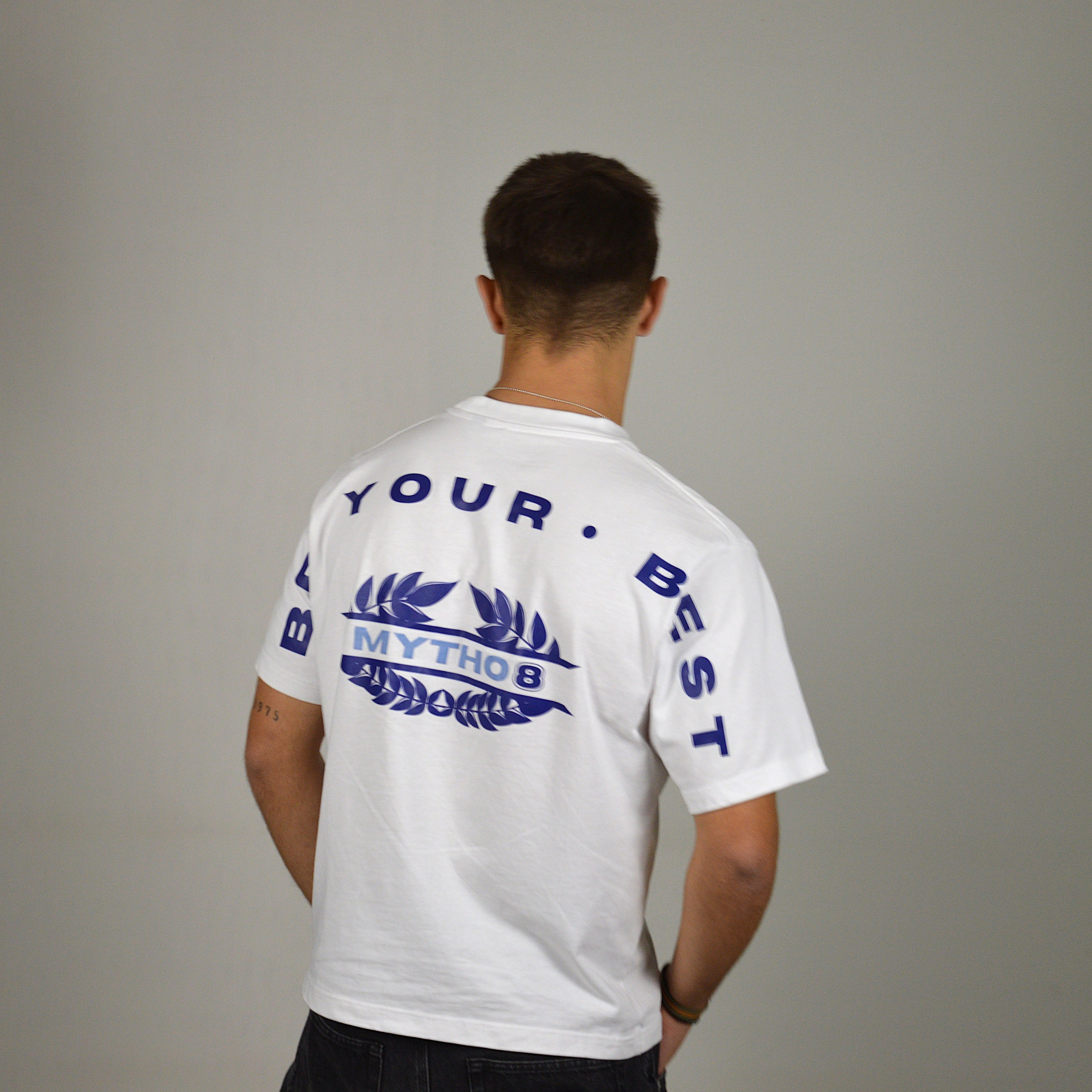 MYTHO8 CROPPED TEE WHITE