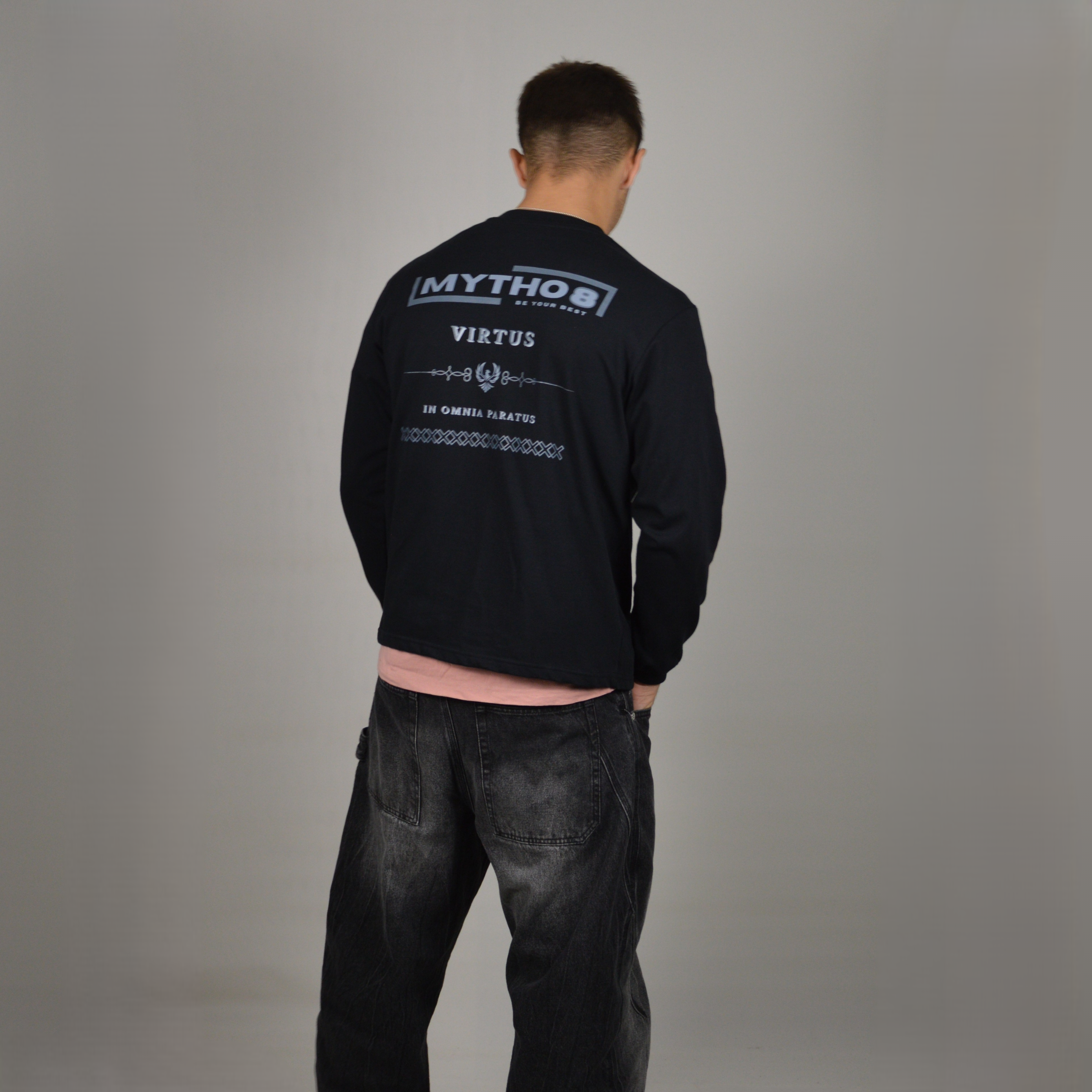 VIRTUS OVERSIZE LONG-SLEEVE BLACK/GREY